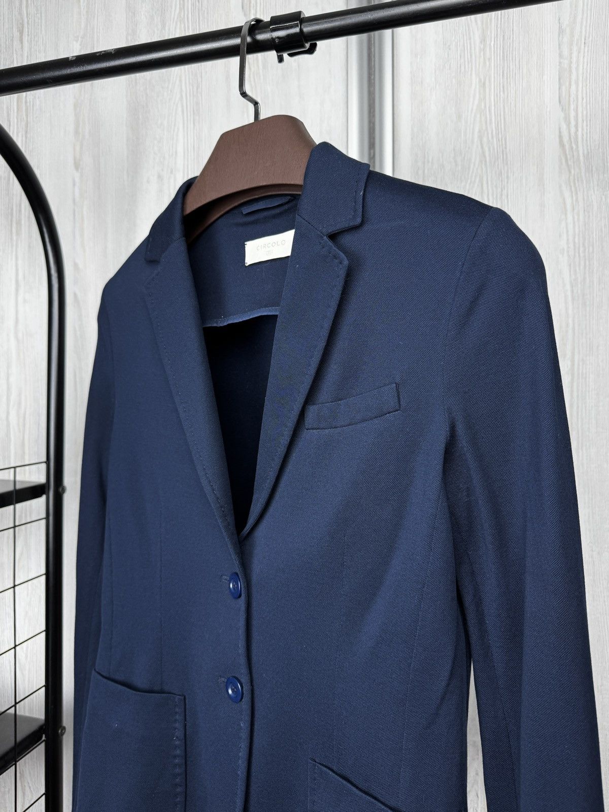 Circolo 1901 Circolo 1901 Premium basic cotton navy blue 2 buttons blazer Size M / US 6-8 / IT 42-44 - 4 Thumbnail