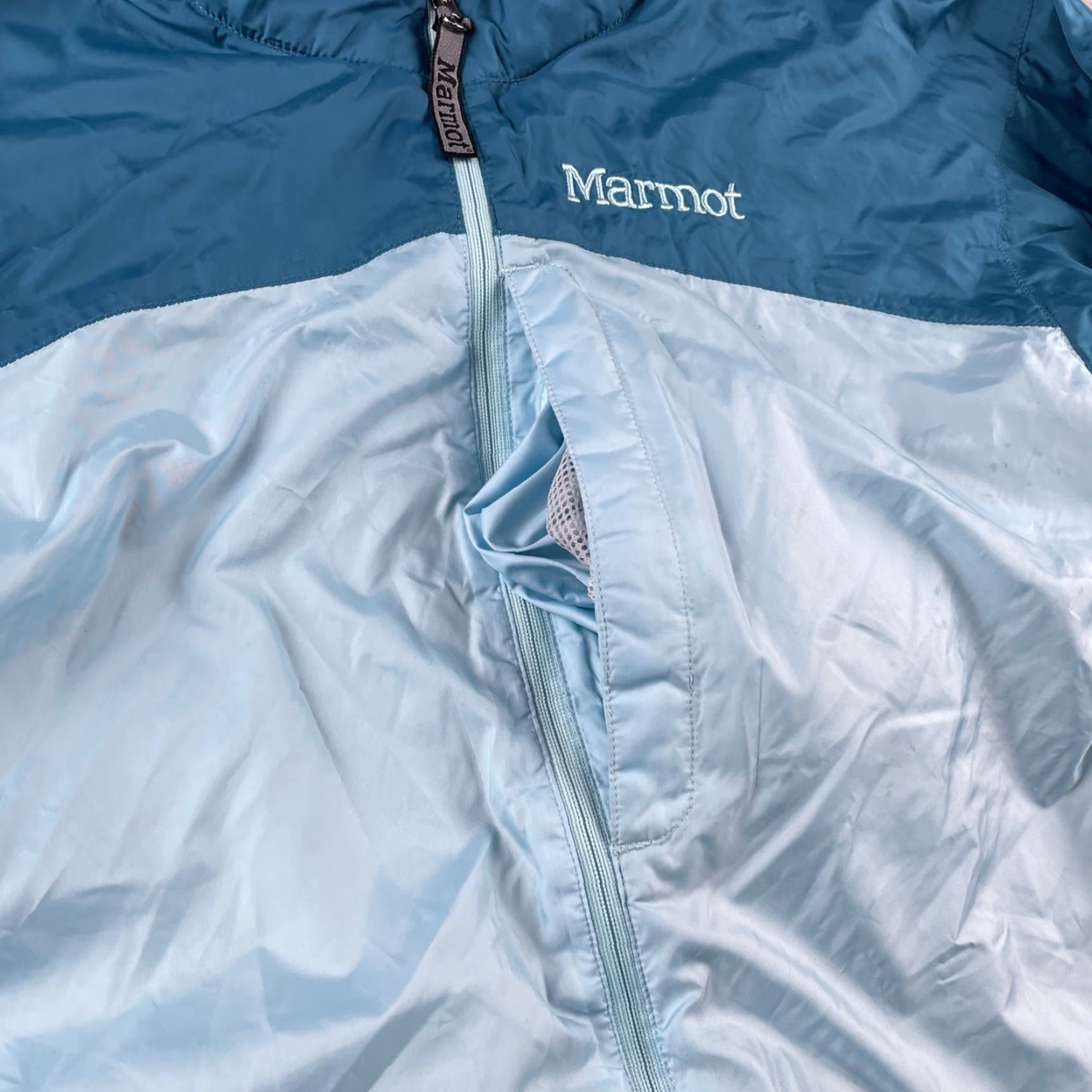 Marmot Marmot Women’s Jacket Windbreaker Two Tone Blue Zip Sweat Lined Fleece Teal M Size M / US 6-8 / IT 42-44 - 5 Thumbnail