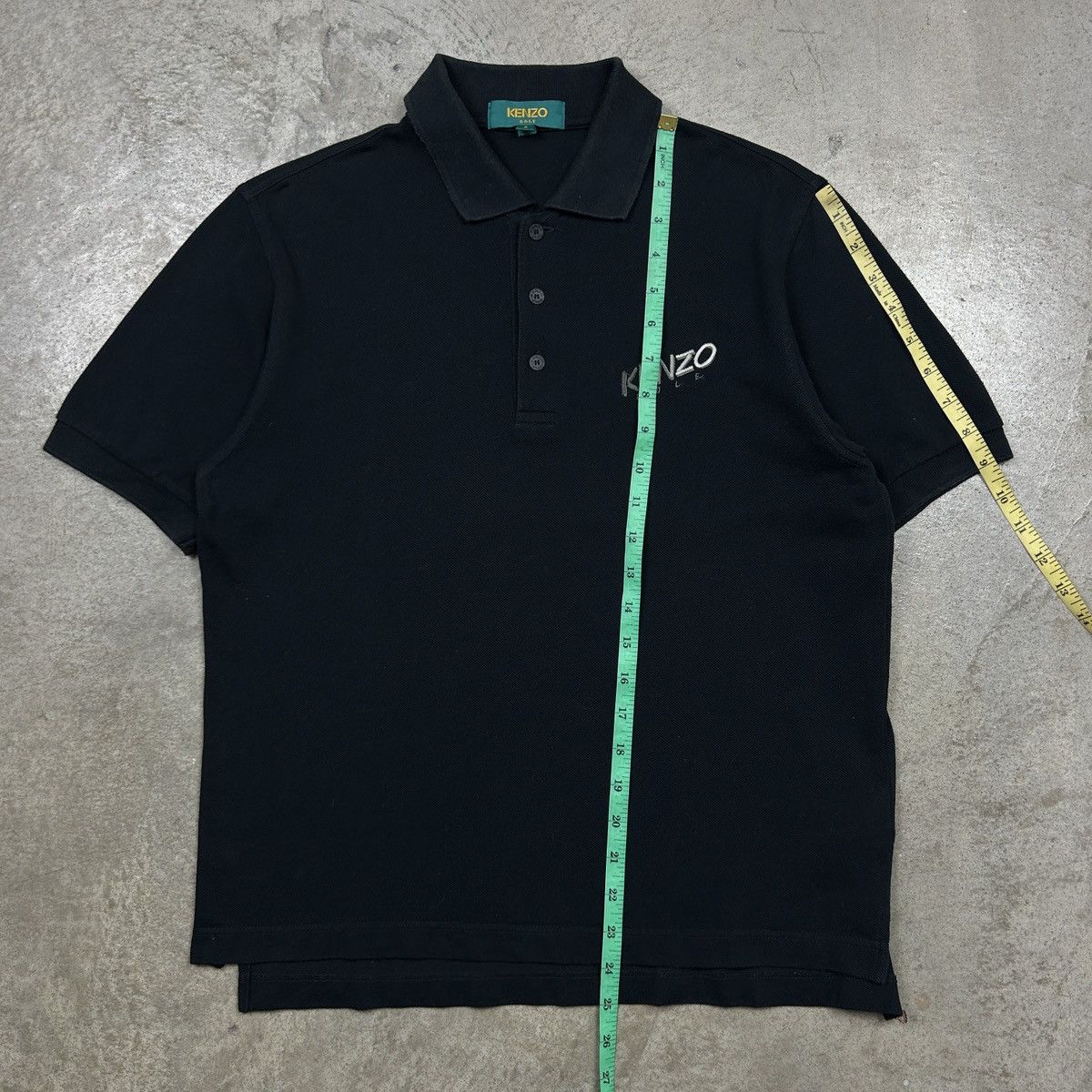 Kenzo × Vintage 1990s Kenzo Golf Black Polo Size US M / EU 48-50 / 2 - 13 Thumbnail