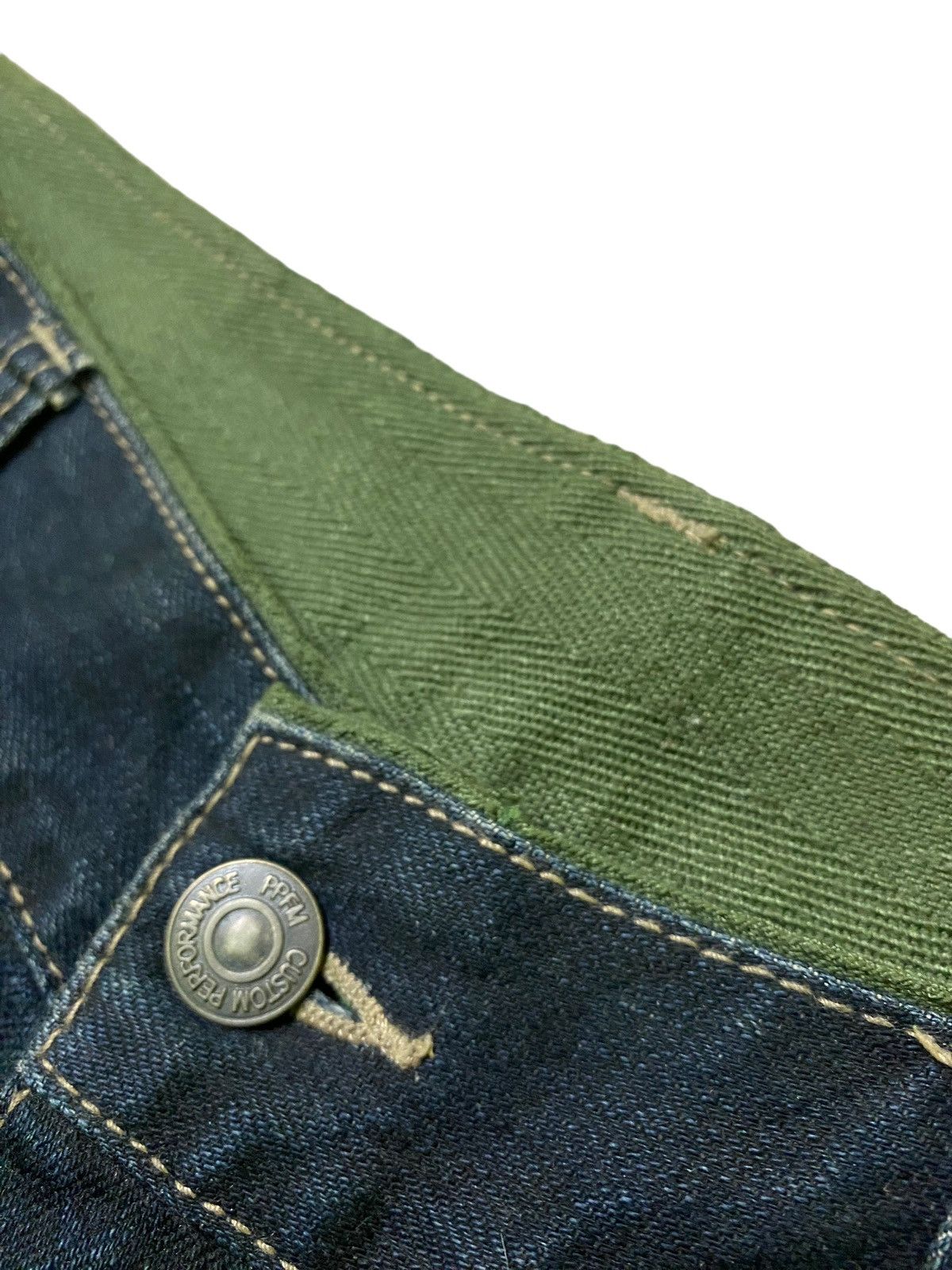 Japanese Brand Vintage PPFM Multi Zipper Hybrid Bondage Denim Pants Size US 33 - 10 Thumbnail