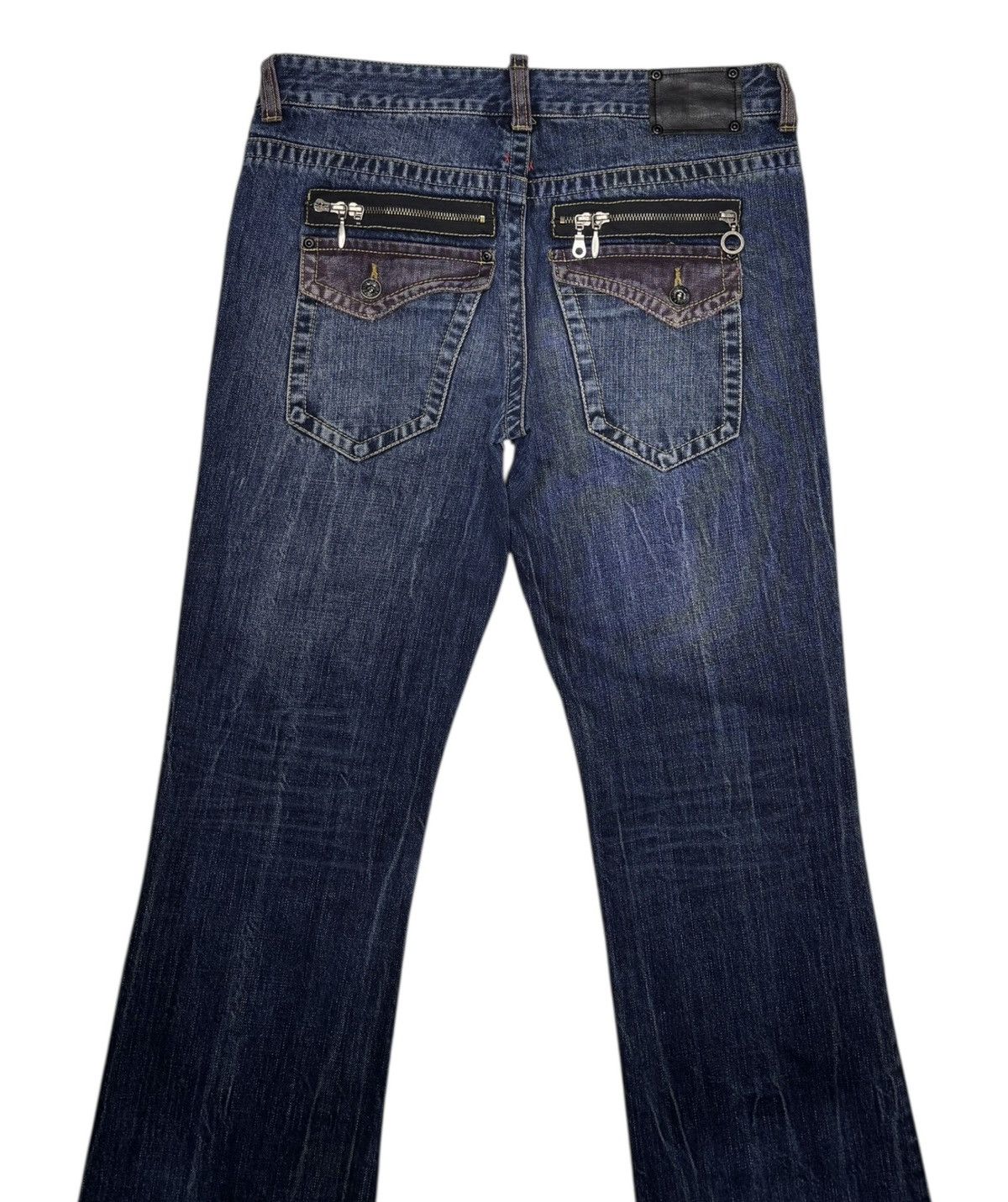 If Six Was Nine FLARE JEANS PREMIUM VINTAGE BY SEMANTIC DESIGN BOOTCUT DENIM Size US 34 / EU 50 - 6 Thumbnail