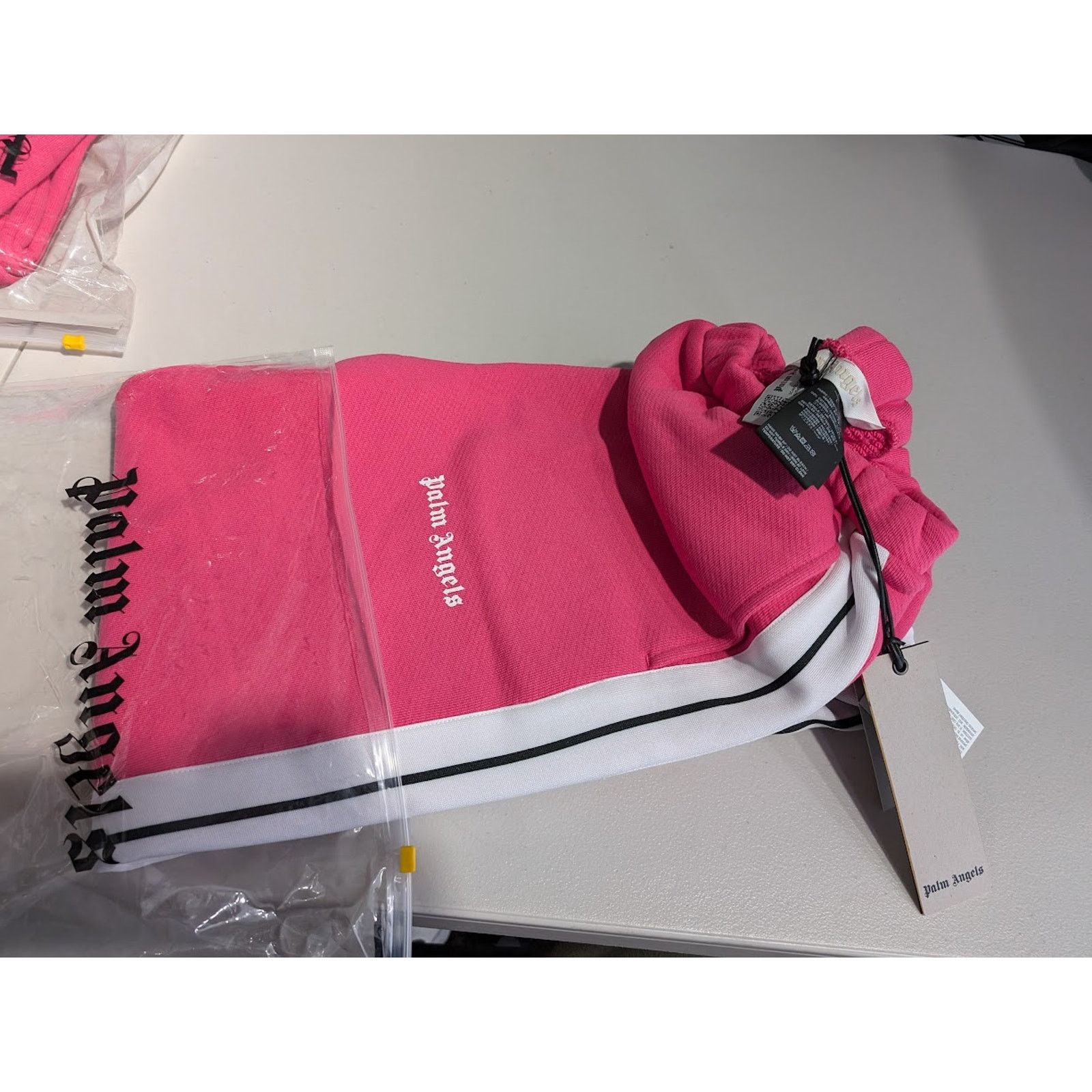 Palm Angels o1rshd1 Classic Logo Sweatpants & Joggers in Fuchsia White Size US 32 / EU 48 - 16 Thumbnail