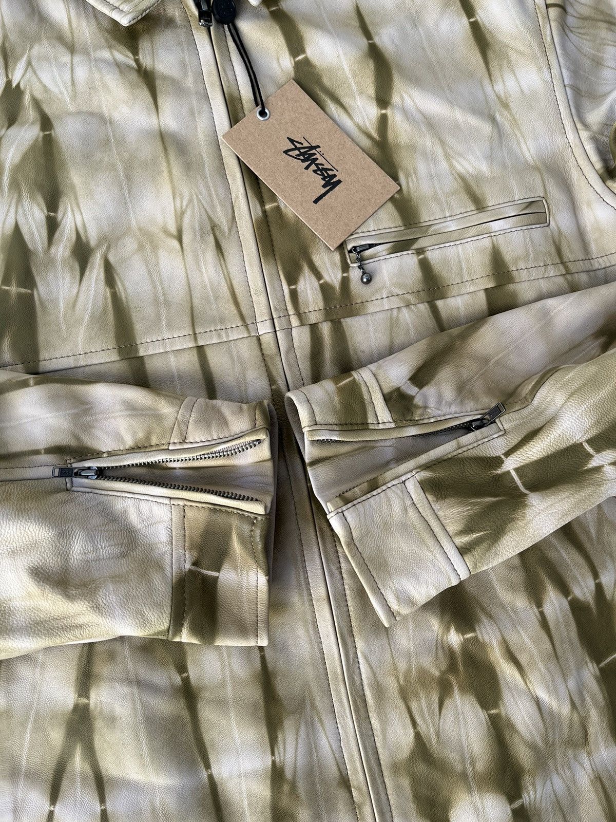 Stussy Stussy Stone Washed Leather Jacket (SAMPLE) Size US M / EU 48-50 / 2 - 6 Thumbnail