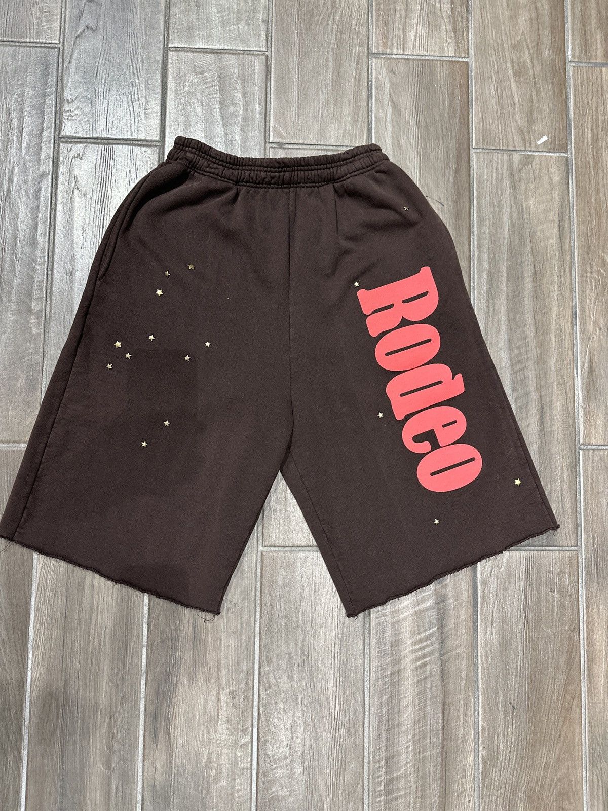 Sp5der Cactus Jack by Travis Scott x Sp5der Rodeo Shorts Brown Size US 30 / EU 46 - 1 Thumbnail