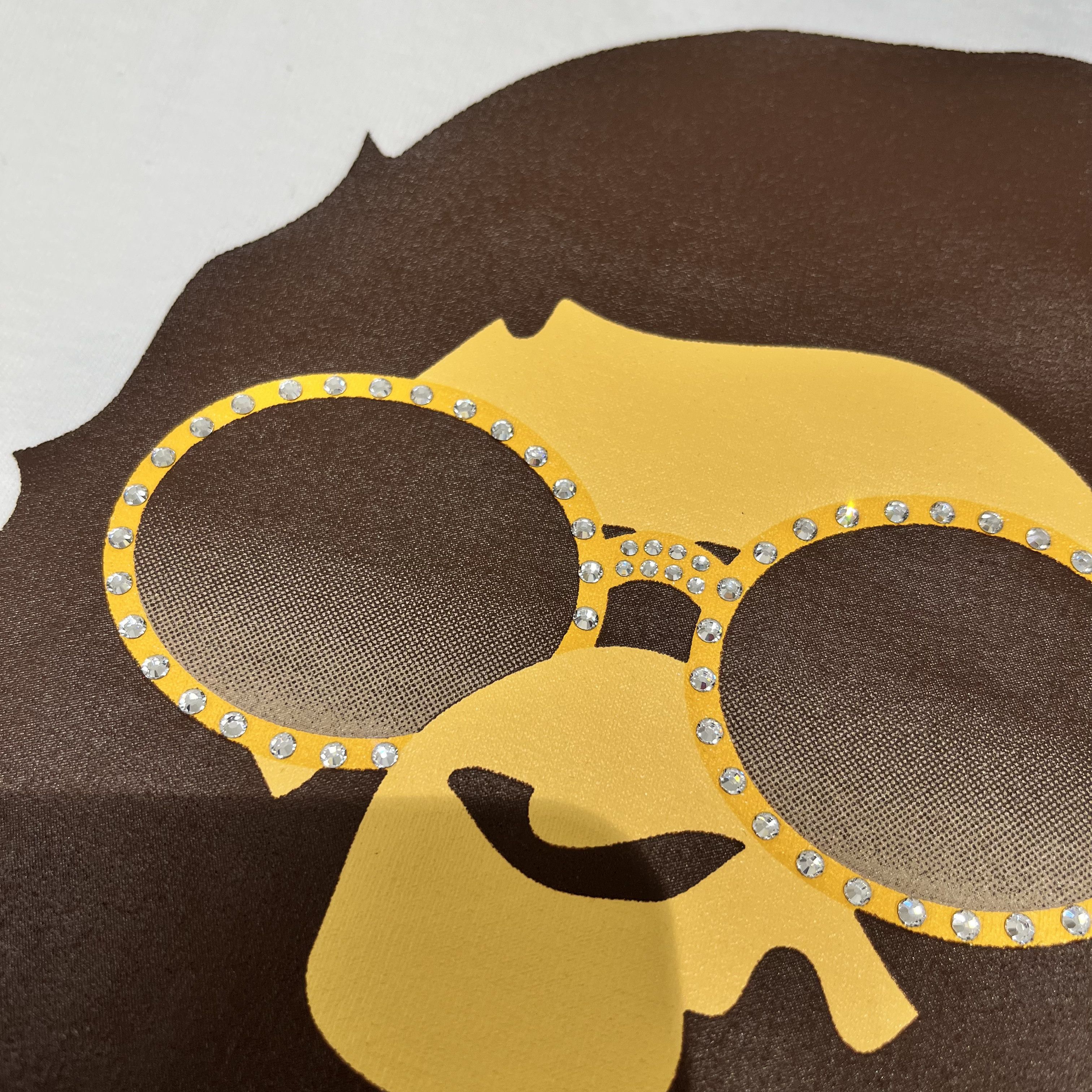 Bape × Swarovski Bape x Big Sean Swarovski Ape Head Tee White Size US M / EU 48-50 / 2 - 3 Thumbnail