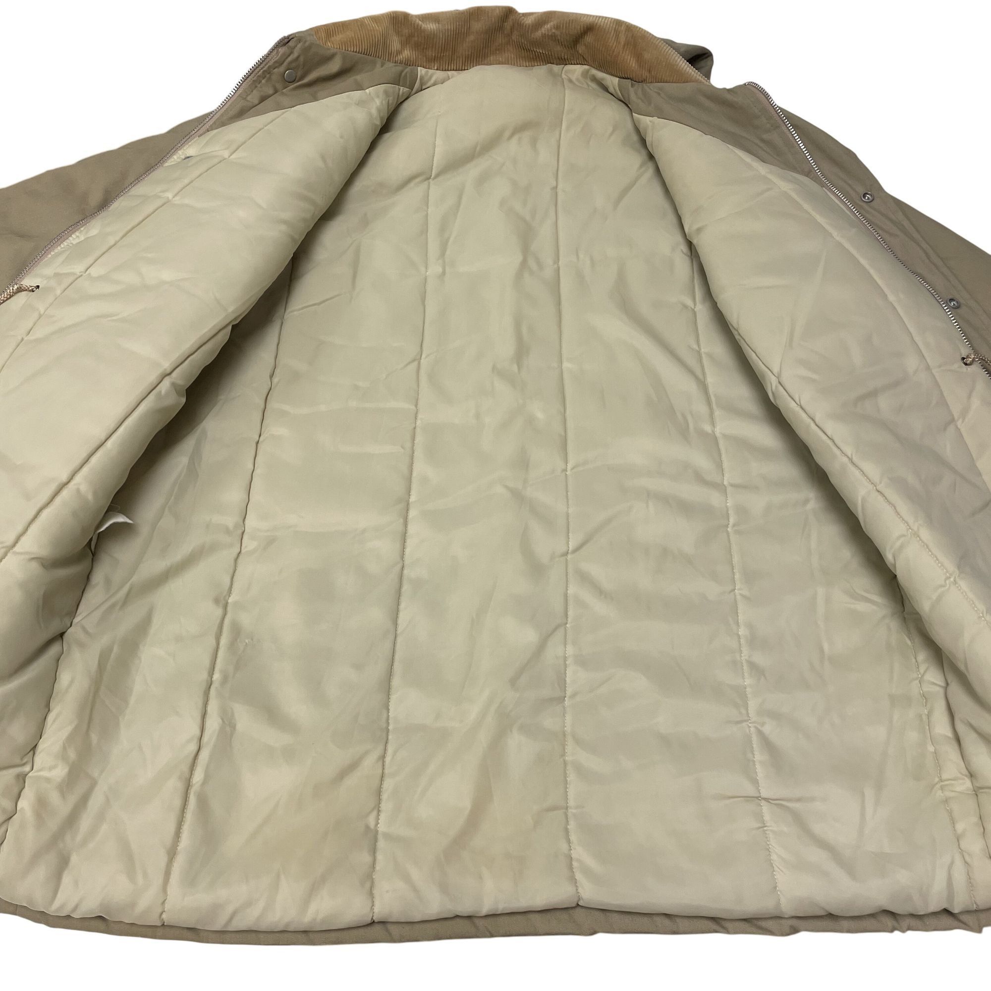 Other Vtg MOD Khaki INSULATED Winter Coat Flannel Jacket Size US L / EU 52-54 / 3 - 11 Thumbnail