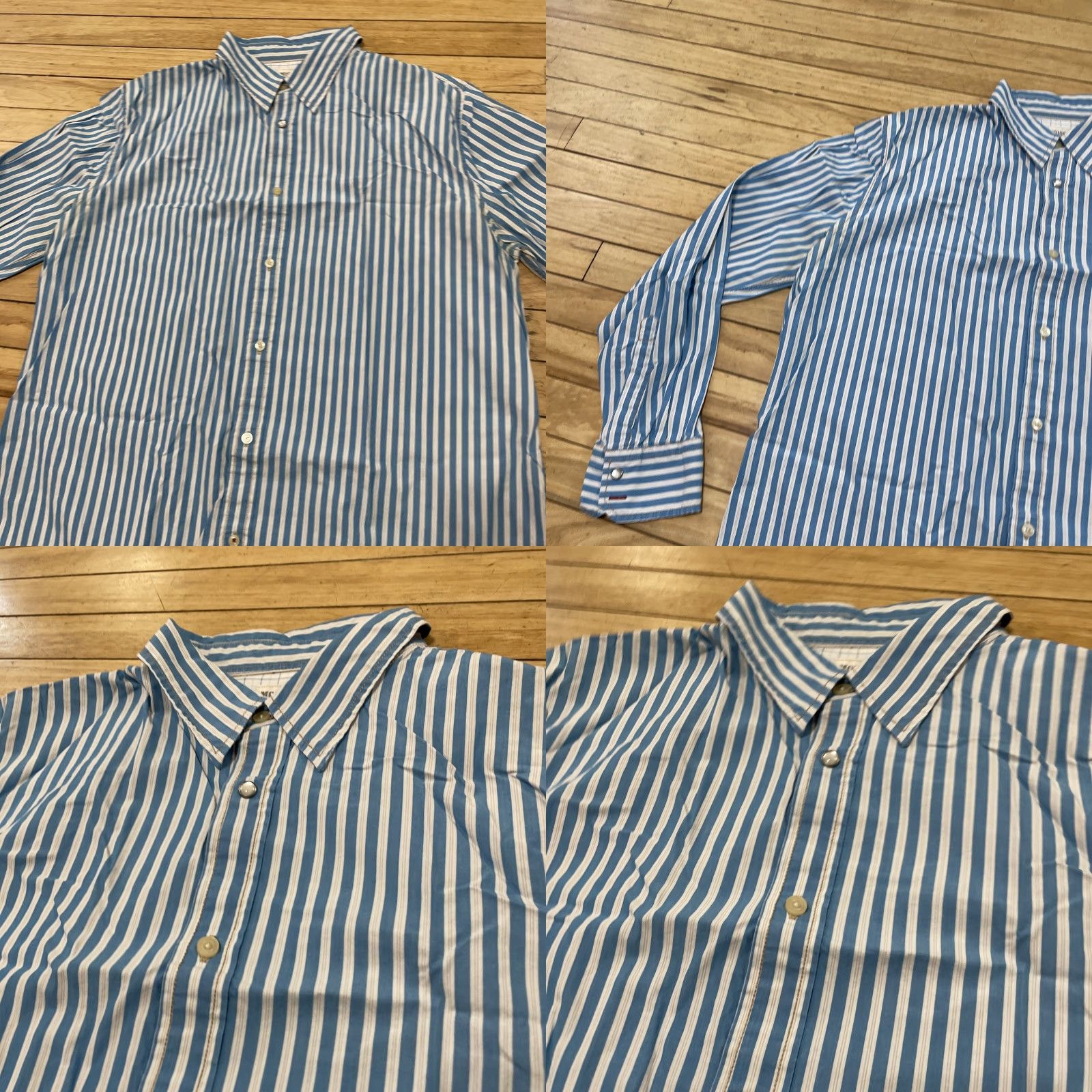 Mossimo Mossimo Supply Co Button-Up Shirt Men XL Athletic Blue Vertical Stripe Vintage Y2k Western Preppy Casual Button Front Size US XL / EU 56 / 4 - 10 Thumbnail