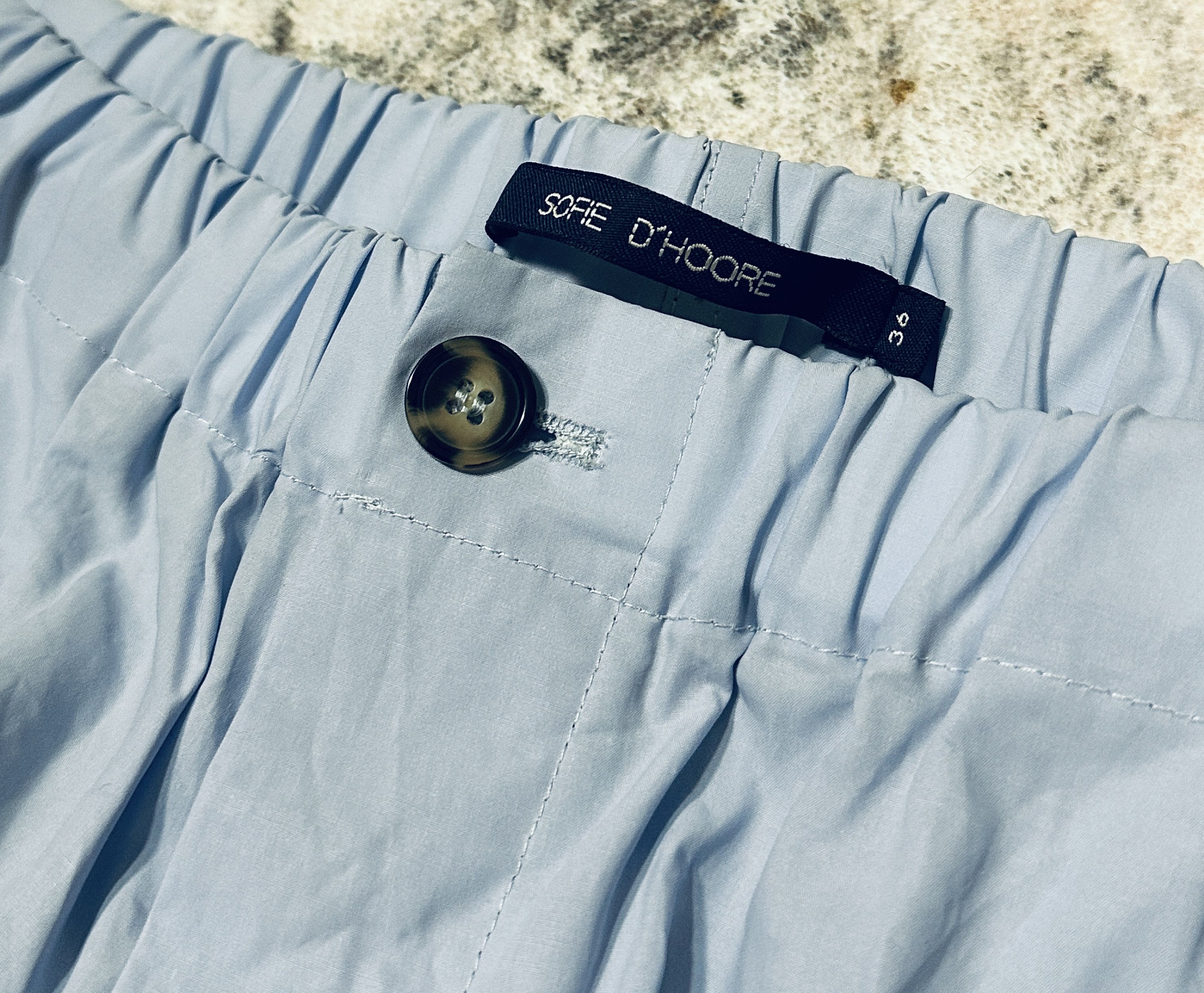 SOFIE D'HOORE Blue cotton trousers Size 26" / US 2 / IT 38 - 3 Thumbnail