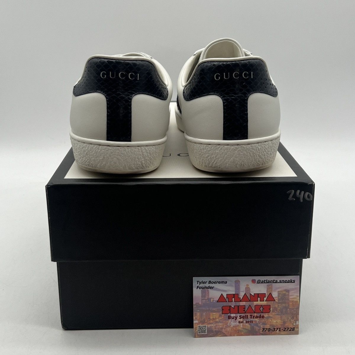 Gucci Gucci Wmns ace white blue red Size US 8.5 / EU 41-42 - 3 Thumbnail