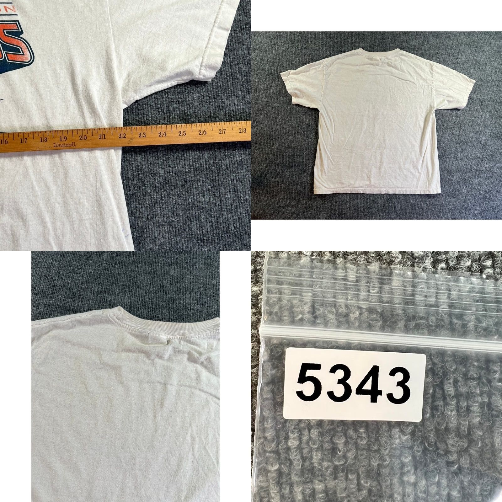 Champion Vintage Chicago Bears Shirt Mens XL White 2006 NFC North Champions Playoffs & Alstyle Apparel Size US XL / EU 56 / 4 - 8 Thumbnail