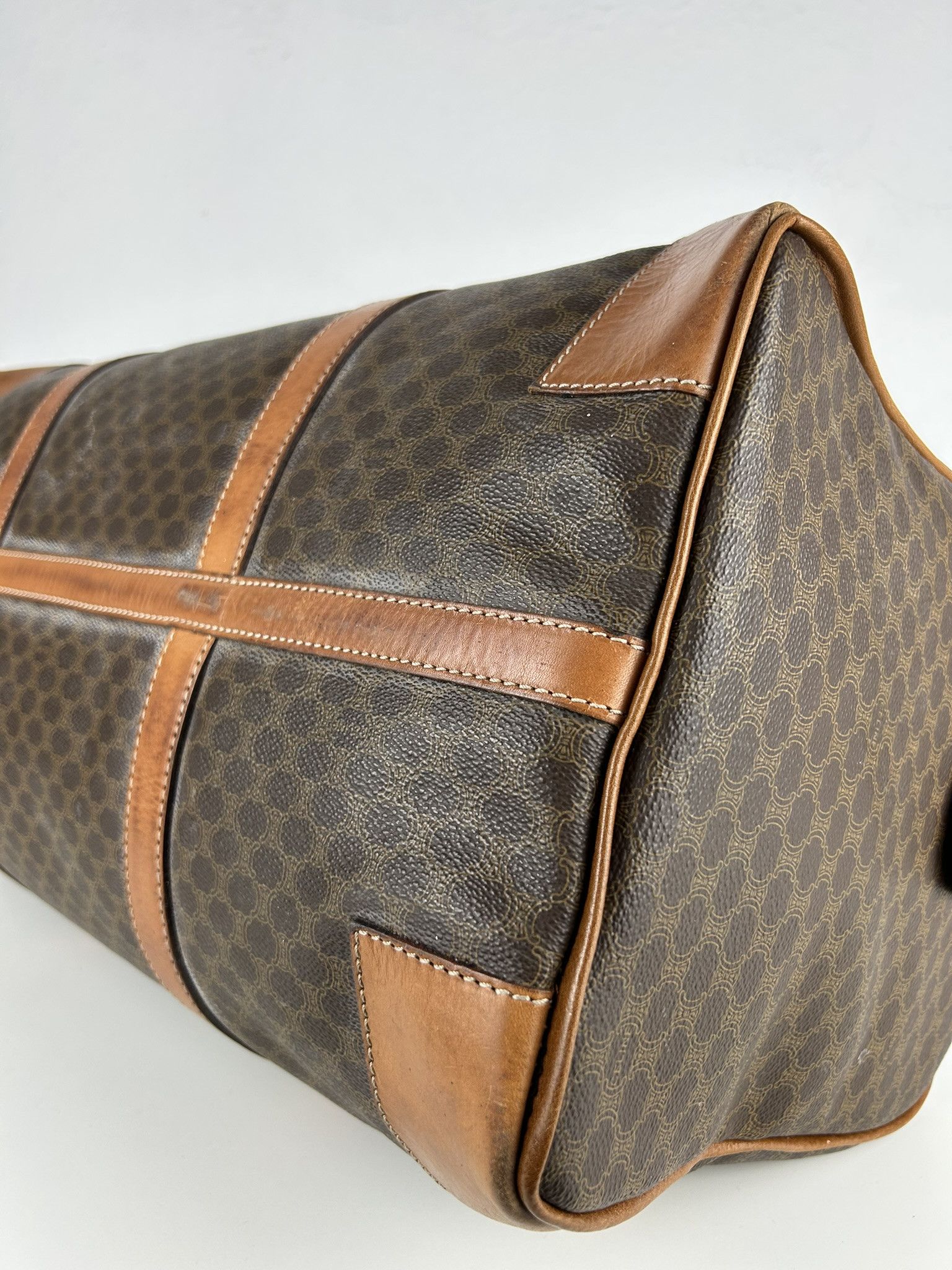 Celine Vintage 90s Celine macadam monogram boston bag Size ONE SIZE - 12 Thumbnail