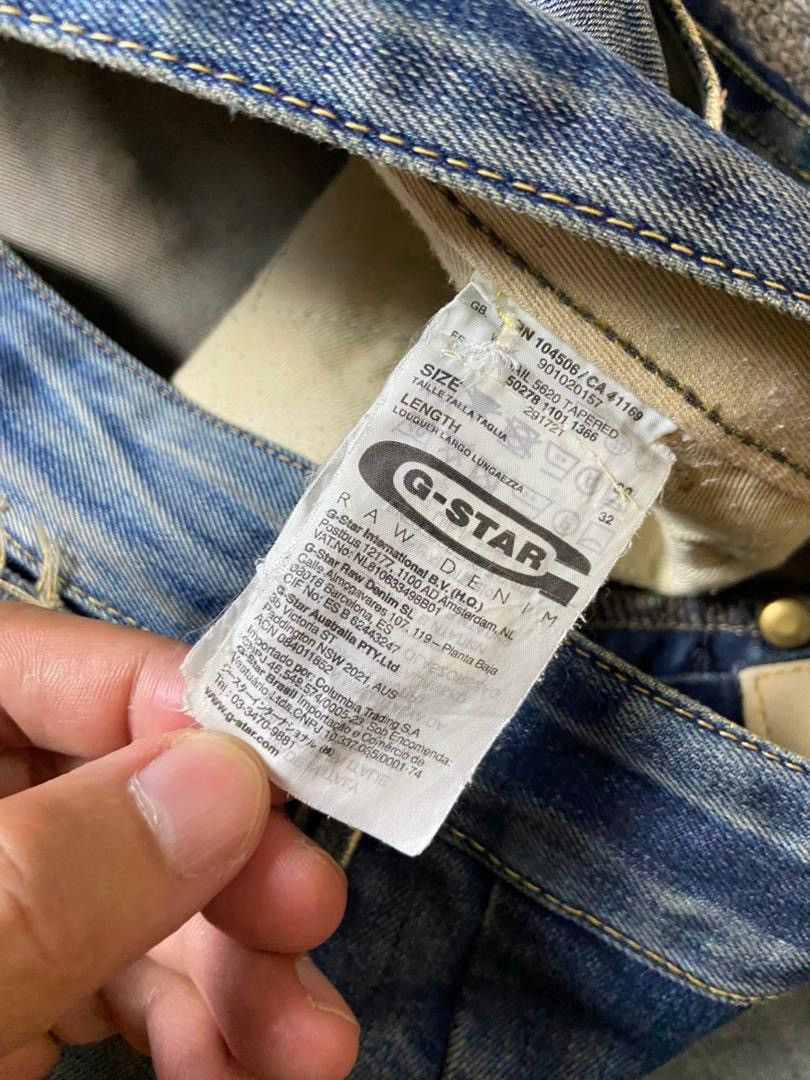 G-Star Vintage G-Star Raw Denim Distressed Jeans (135) Size US 33 - 6 Thumbnail