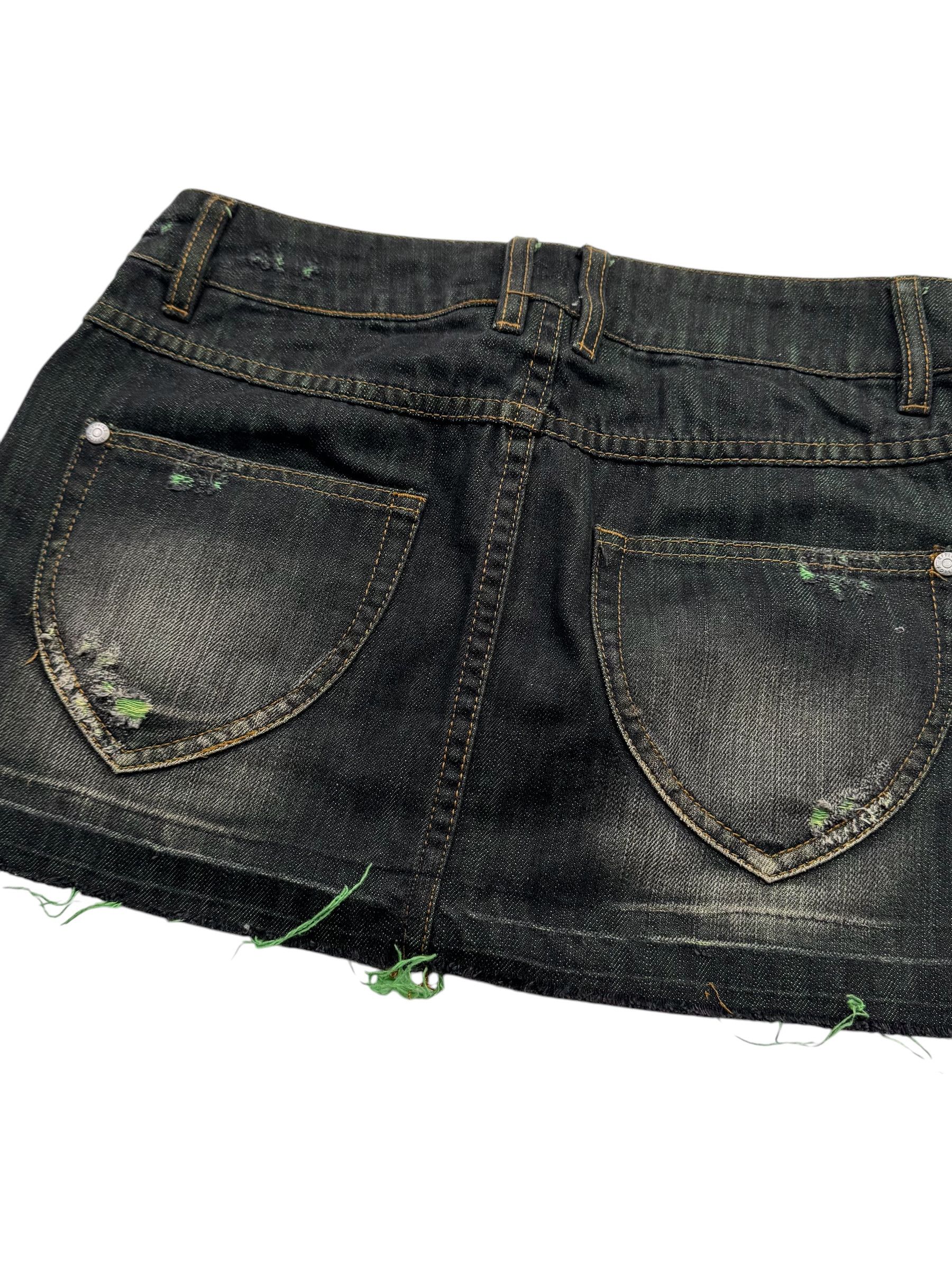 Japanese Brand Vintage Mini Skirt W160(V9) Size 26" / US 2 / IT 38 - 4 Thumbnail