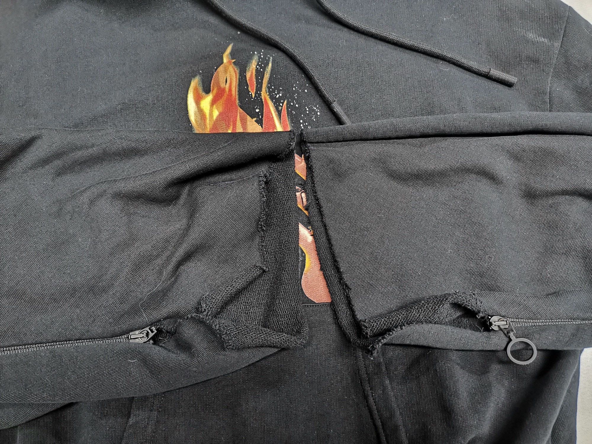 Off-White Off-White Diagonal Fire hoodie Size XXS / US 00 / IT 34 - 7 Thumbnail