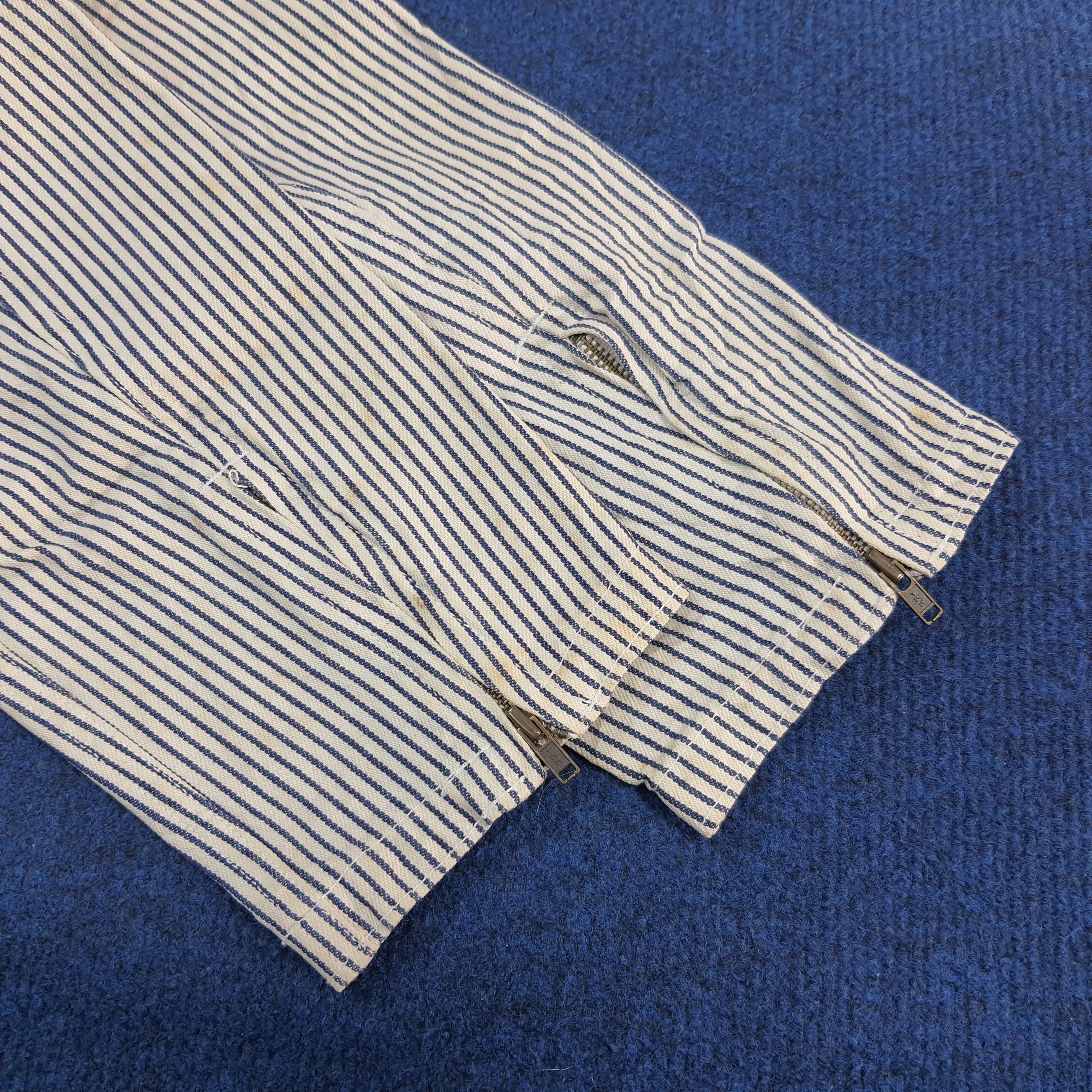 Japanese Brand PAPAS Hickory Stripe Custom Hysteric Coverall C302N19 Size US M / EU 48-50 / 2 - 10 Thumbnail