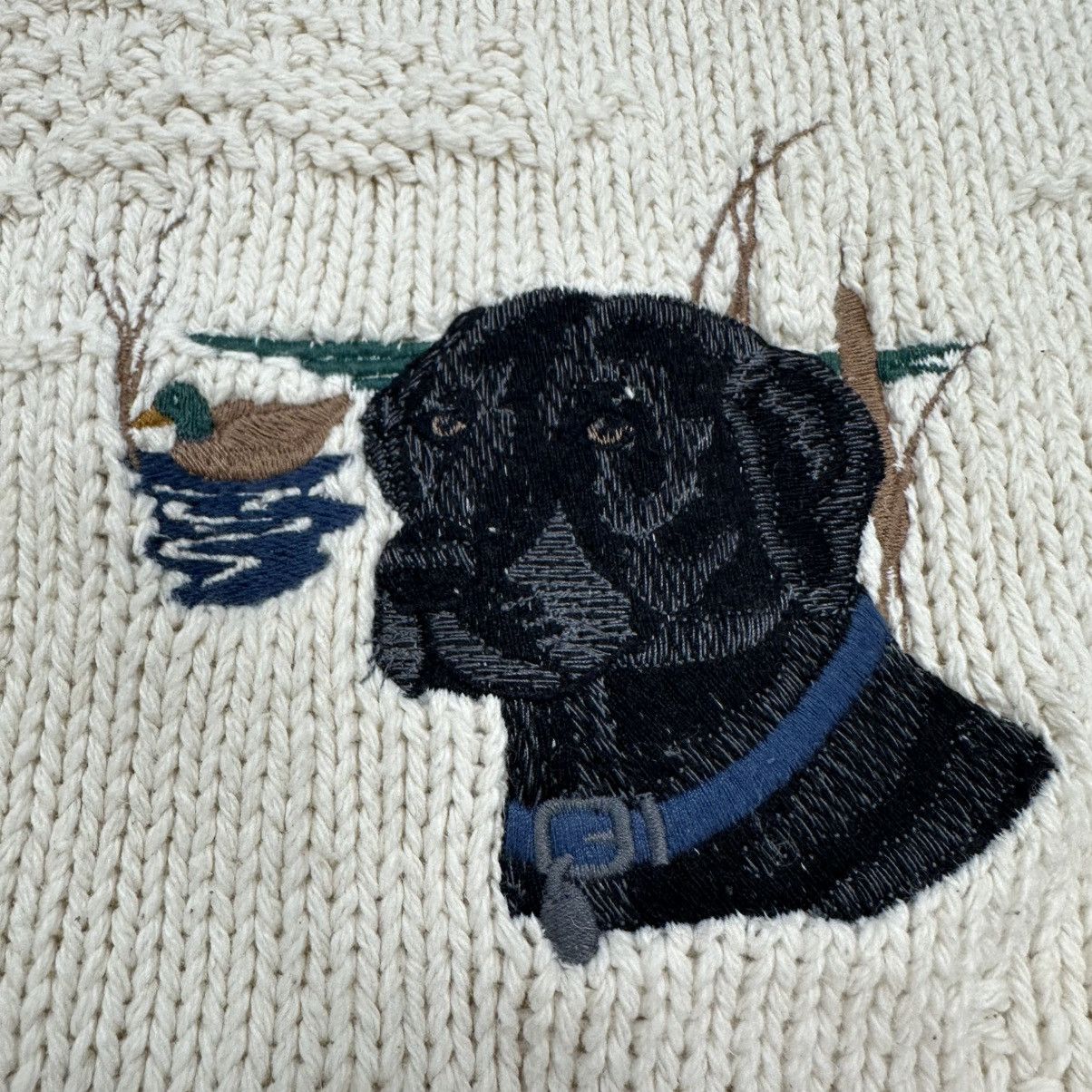Vintage Vintage Shenandoah Black Lab 100% Cotton Knit Sweater, XXL Size US XXL / EU 58 / 5 - 3 Thumbnail