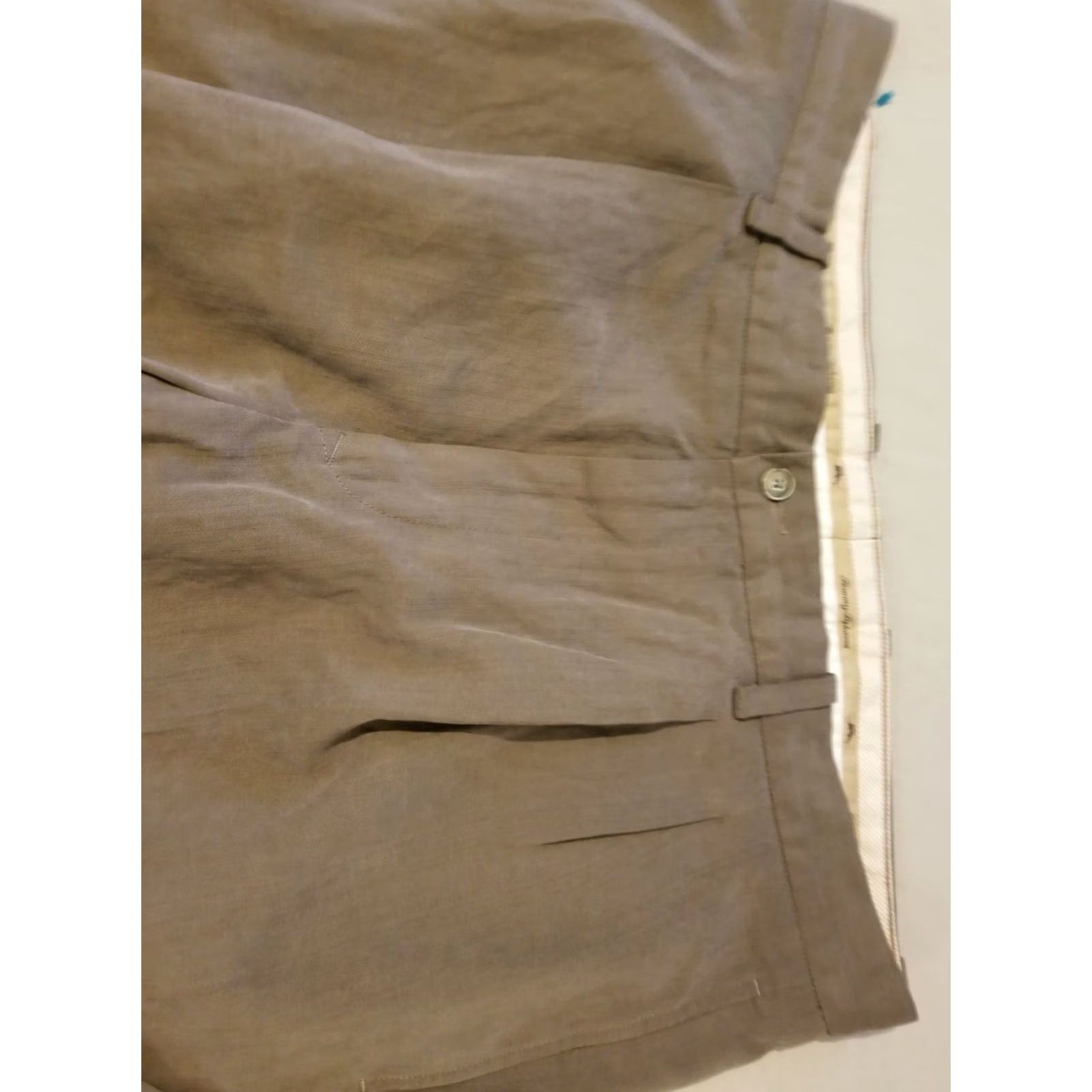 Tommy Bahama Mens Tommy Bahama Dress Pants 36x32 Khaki Slack Trouser Beige Size US 36 / EU 52 - 5 Thumbnail