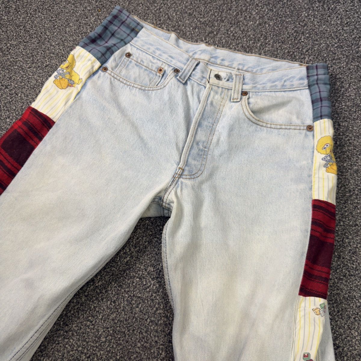 Levi's Vintage 90s Levis Rework Patch Denim W31 Size US 31 - 3 Thumbnail
