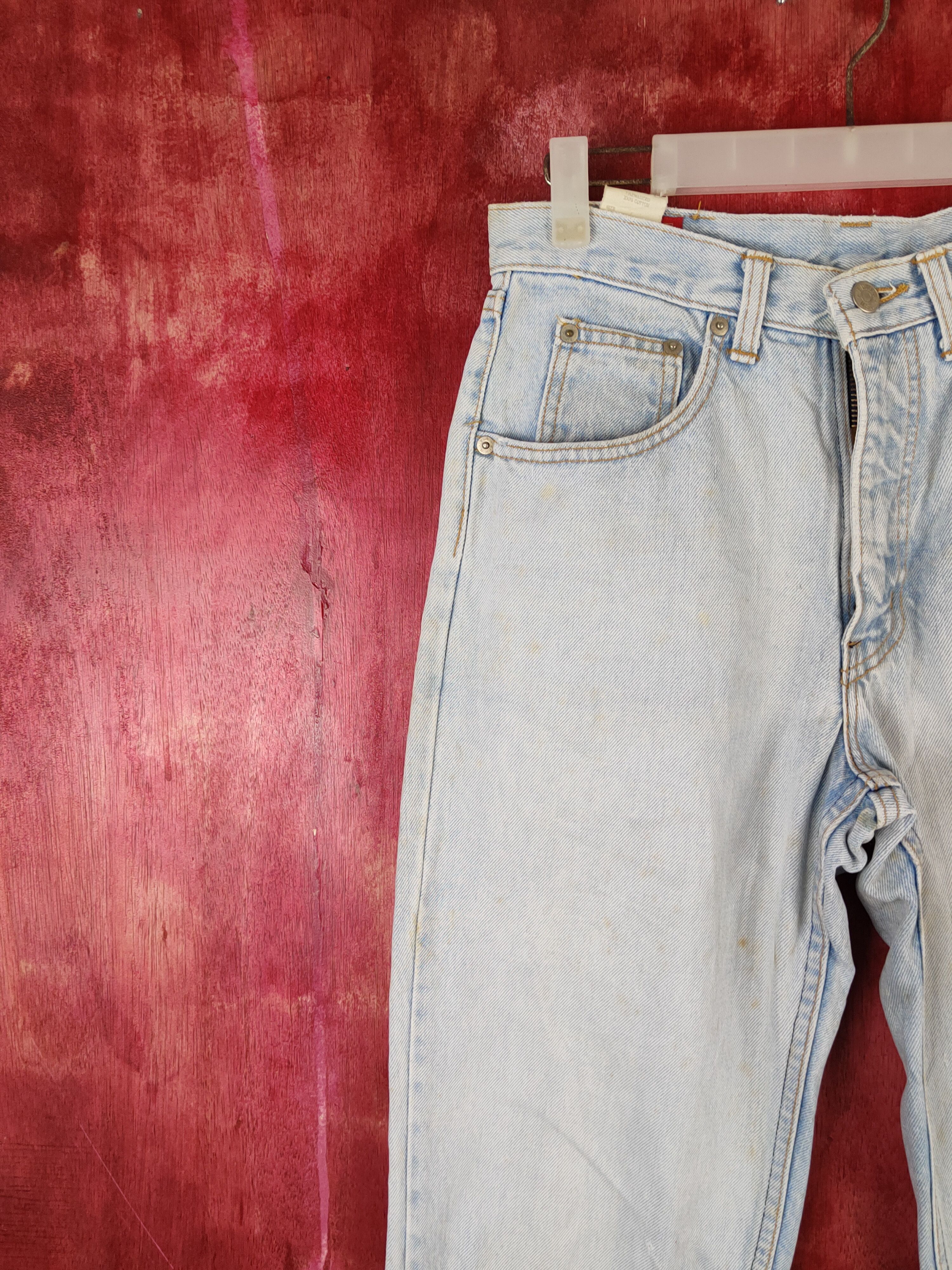 Edwin Edwin vintage Blue Faded Distressed Ripped Jeans #S1809 Size US 29 - 3 Thumbnail