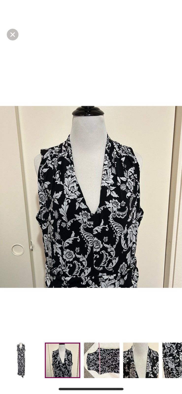 White House Black Market White House black market large floral maxi dress Size L / US 10 / IT 46 - 2 Thumbnail