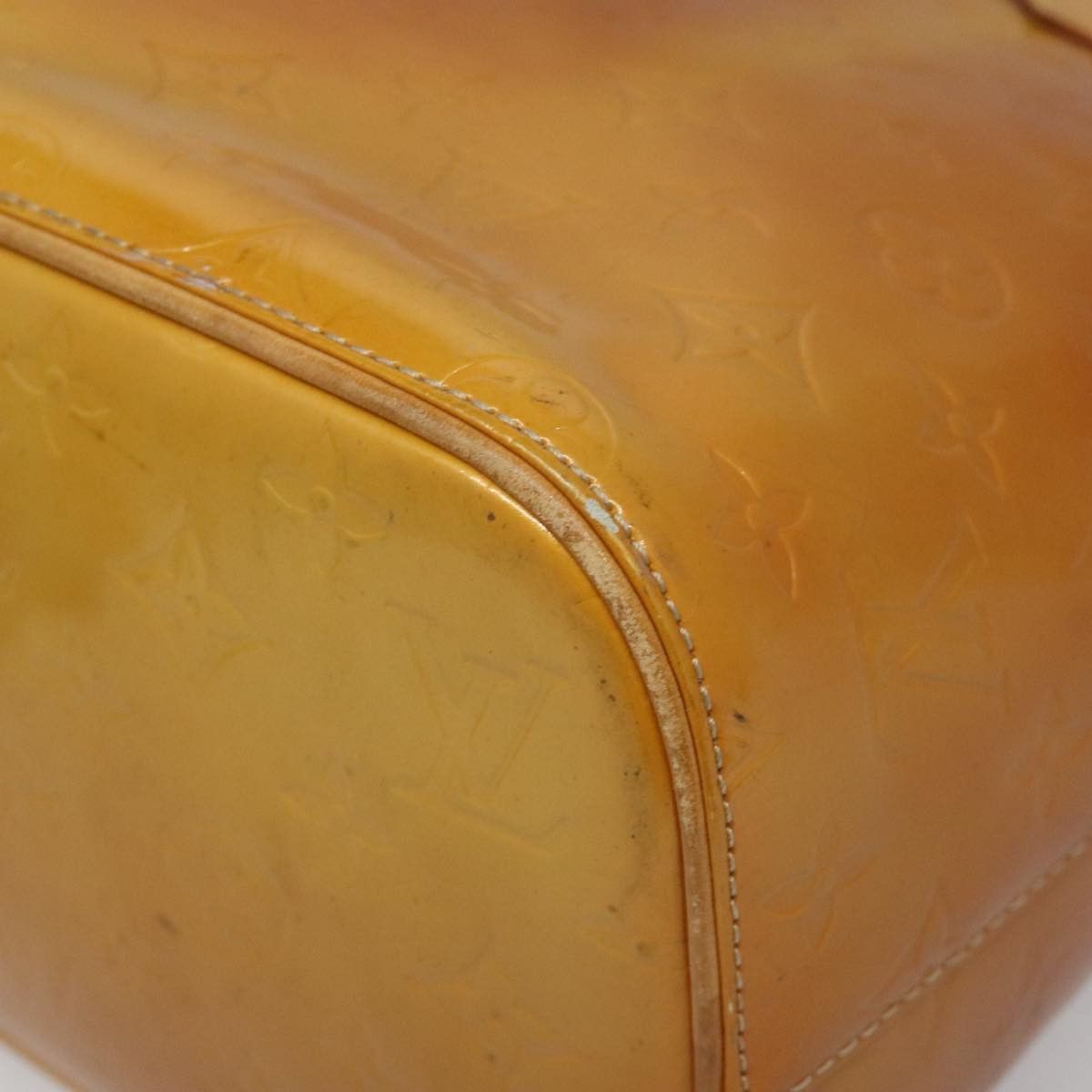 Louis Vuitton LOUIS VUITTON Monogram Vernis Houston Hand Bag Beige M91004 Size ONE SIZE - 14 Thumbnail
