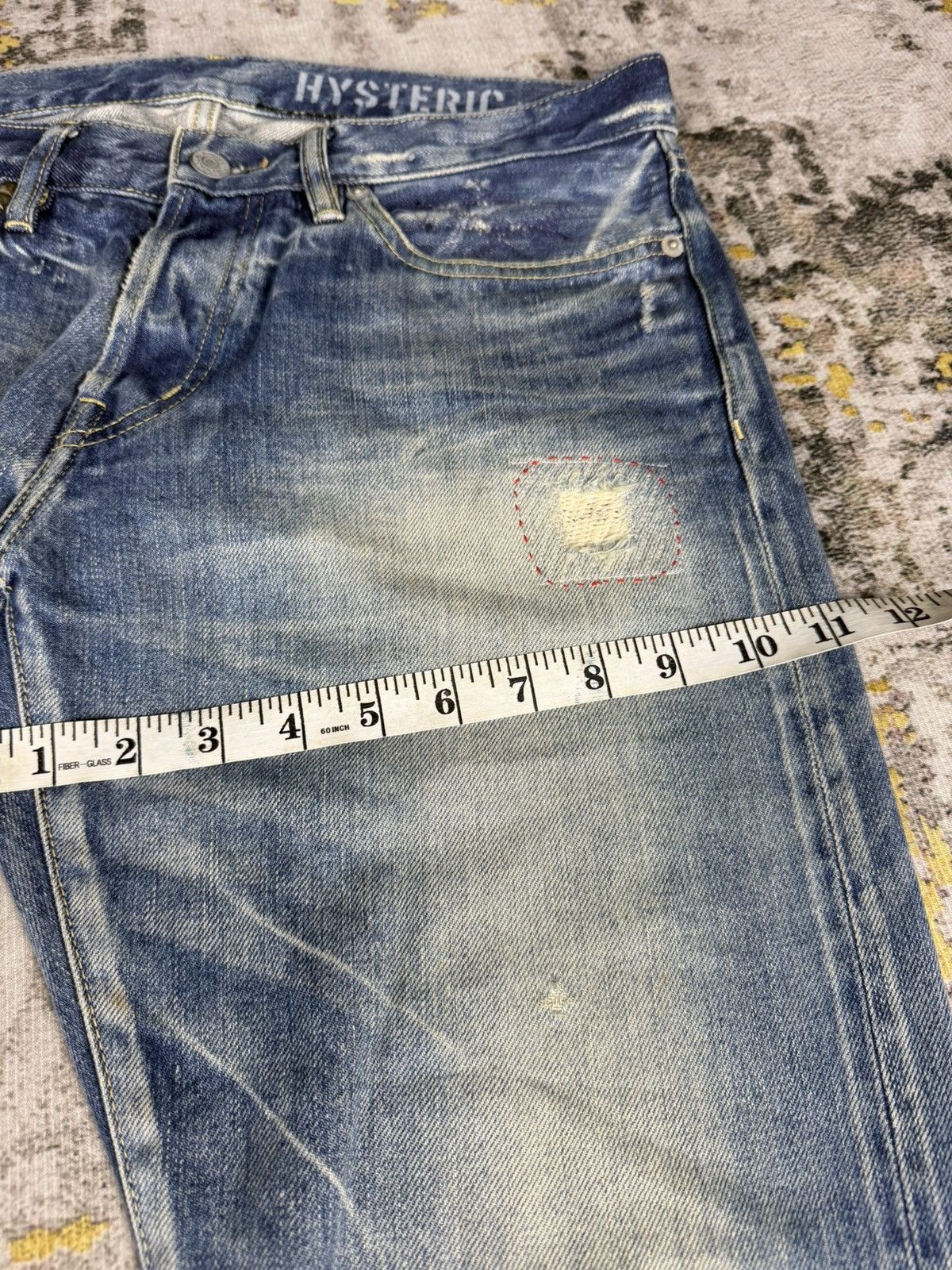 Hysteric Glamour Hysteric Glamour Studded Selvedge Mudwash Jeans Size US 32 / EU 48 - 12 Thumbnail