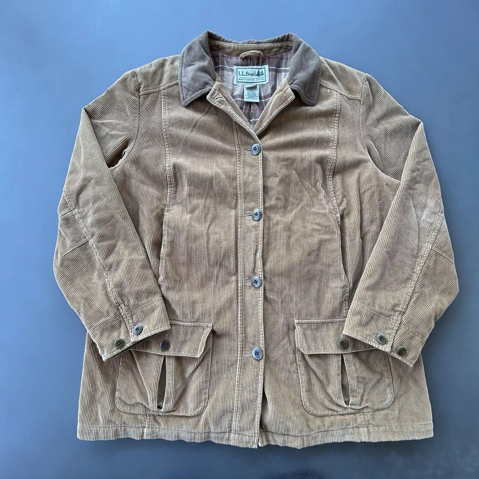 L.L. Bean Vintage LL BEAN Men’s Brown Corduroy Plaid Size US XL / EU 56 / 4 - 1 Thumbnail