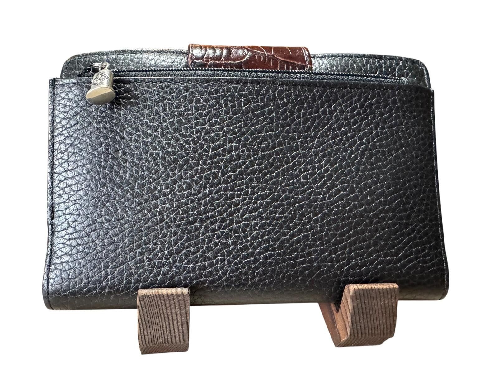Brighton Brighton Two-Tone Leather Wallet with Crocodile Embossed Size ONE SIZE - 3 Thumbnail