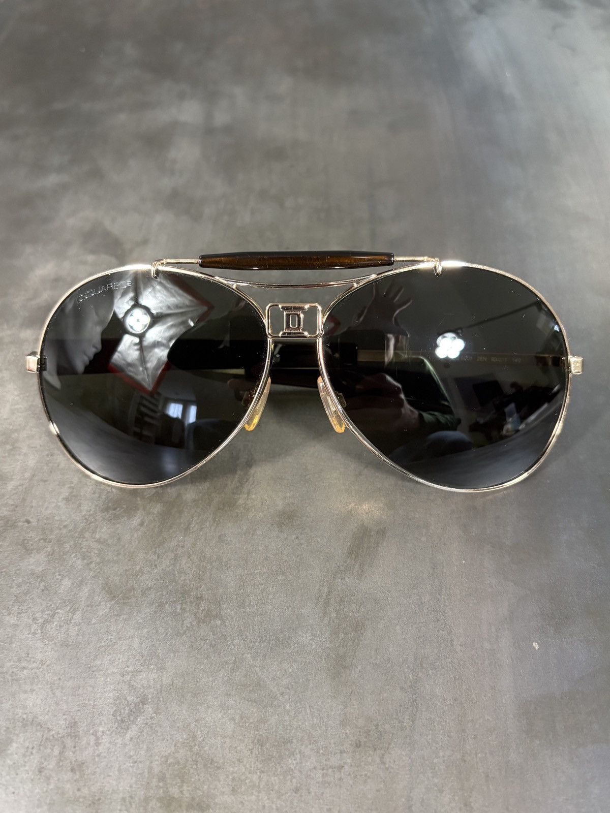 Dsquared2 2010 DSquared2 Sunglasses Metal Aviators DQ 0001 Italy Size ONE SIZE - 4 Thumbnail