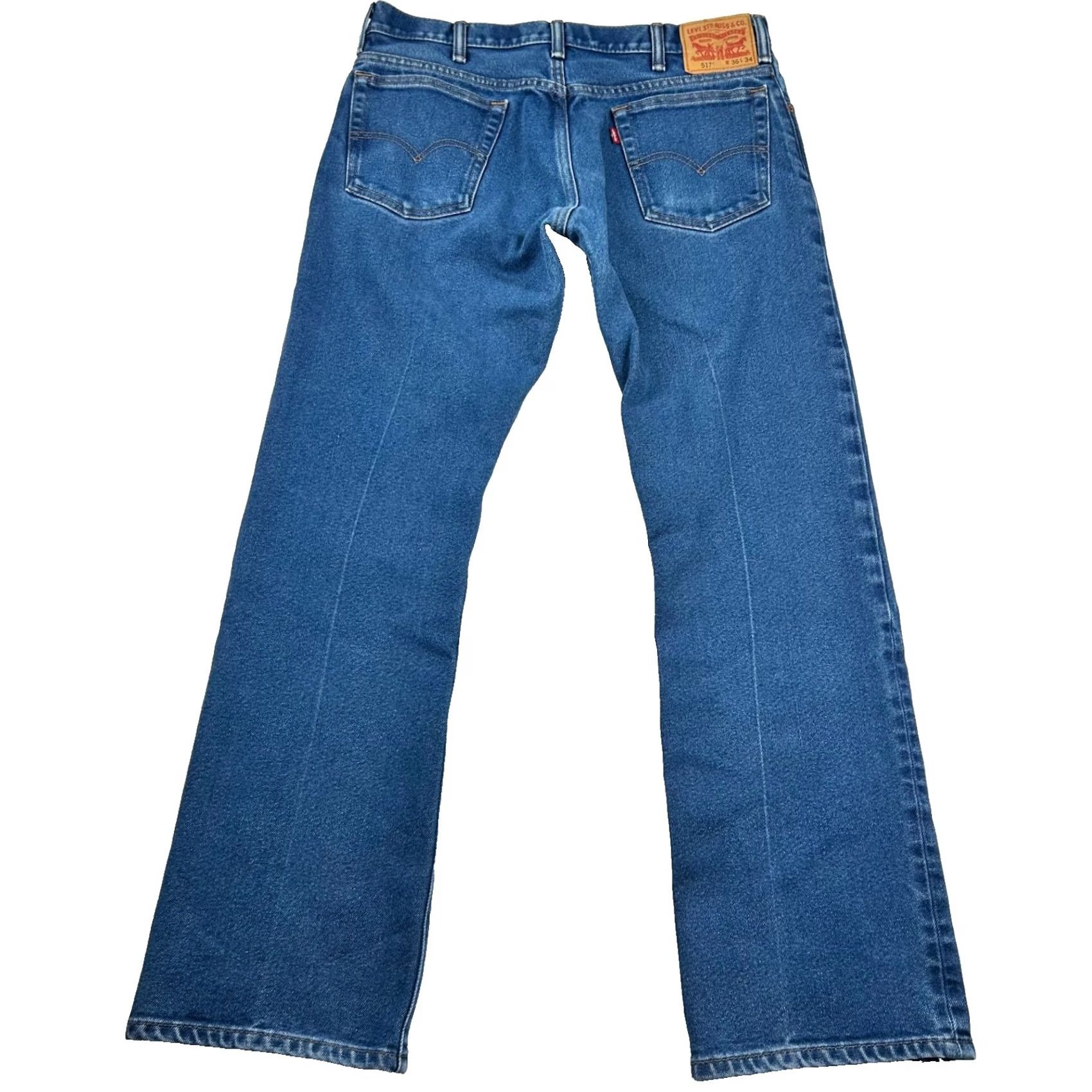 Levi's VINTAGE Levi's 517 Jeans Mens 36x34 Boot Cut Denim Cowboy Jeans Mens Regular Blue 5-Pocket Design Size US 36 / EU 52 - 2 Thumbnail