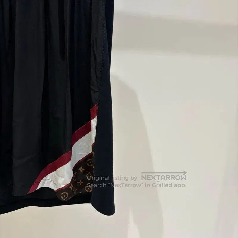 Louis Vuitton Louis Vuitton Black Cotton Short Sleeve Dress . Size L / US 10 / IT 46 - 4 Thumbnail