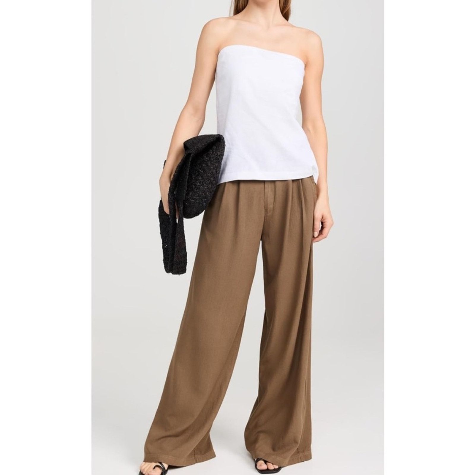 Other NEW! Stateside Women's Linen Wide Leg Trousers - S - $208 Size 27" / US 4 / IT 40 - 5 Thumbnail