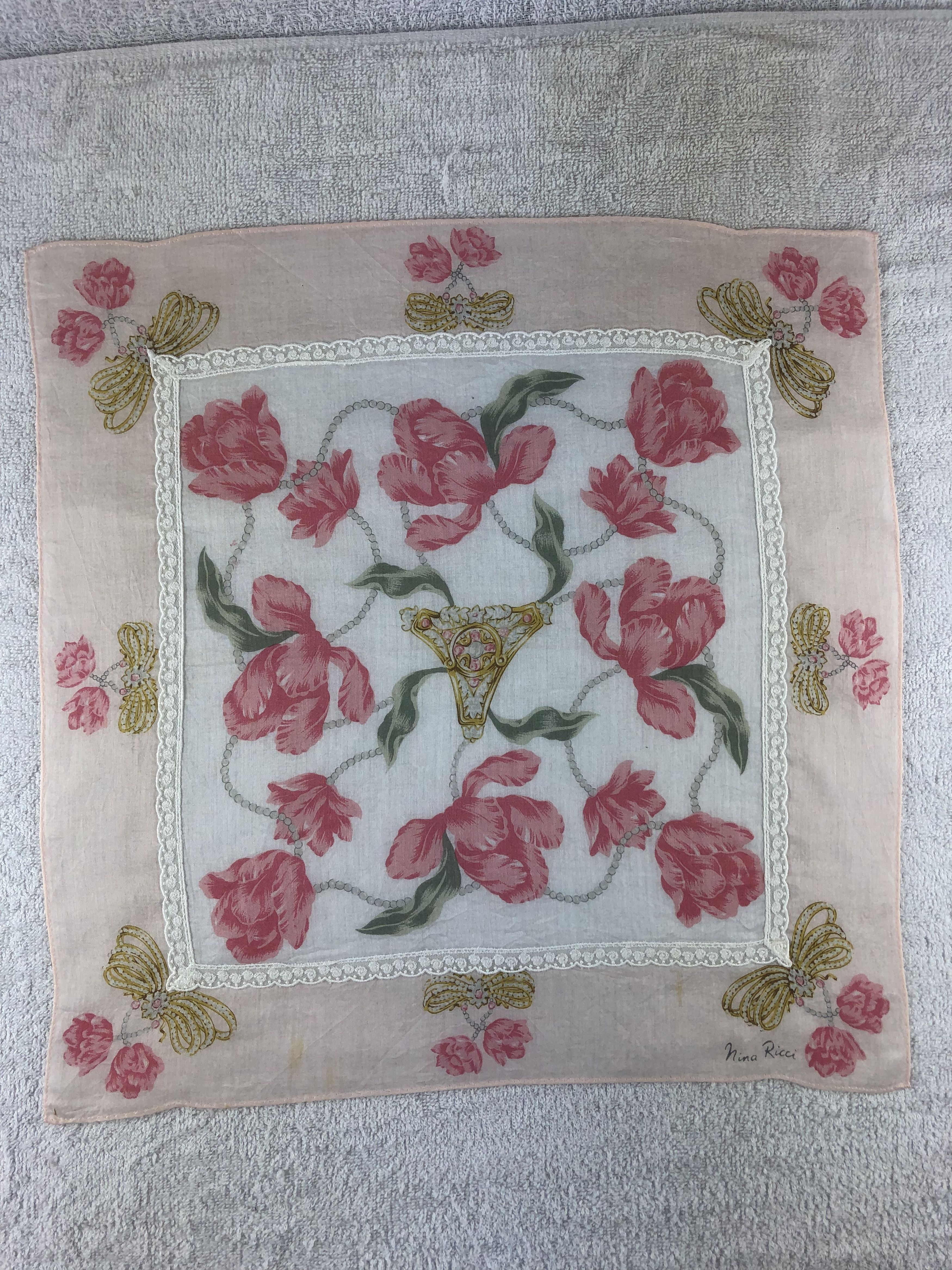 Nina Ricci Nina Ricci Handkerchief / Bandana / Neckerchief Size ONE SIZE - 3 Thumbnail