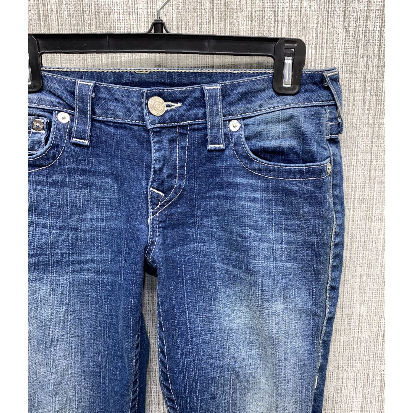 True Religion True Religion Womens Jeans Skinny Denim Blue 29 x 32 USA MADE Size 29" - 2 Thumbnail