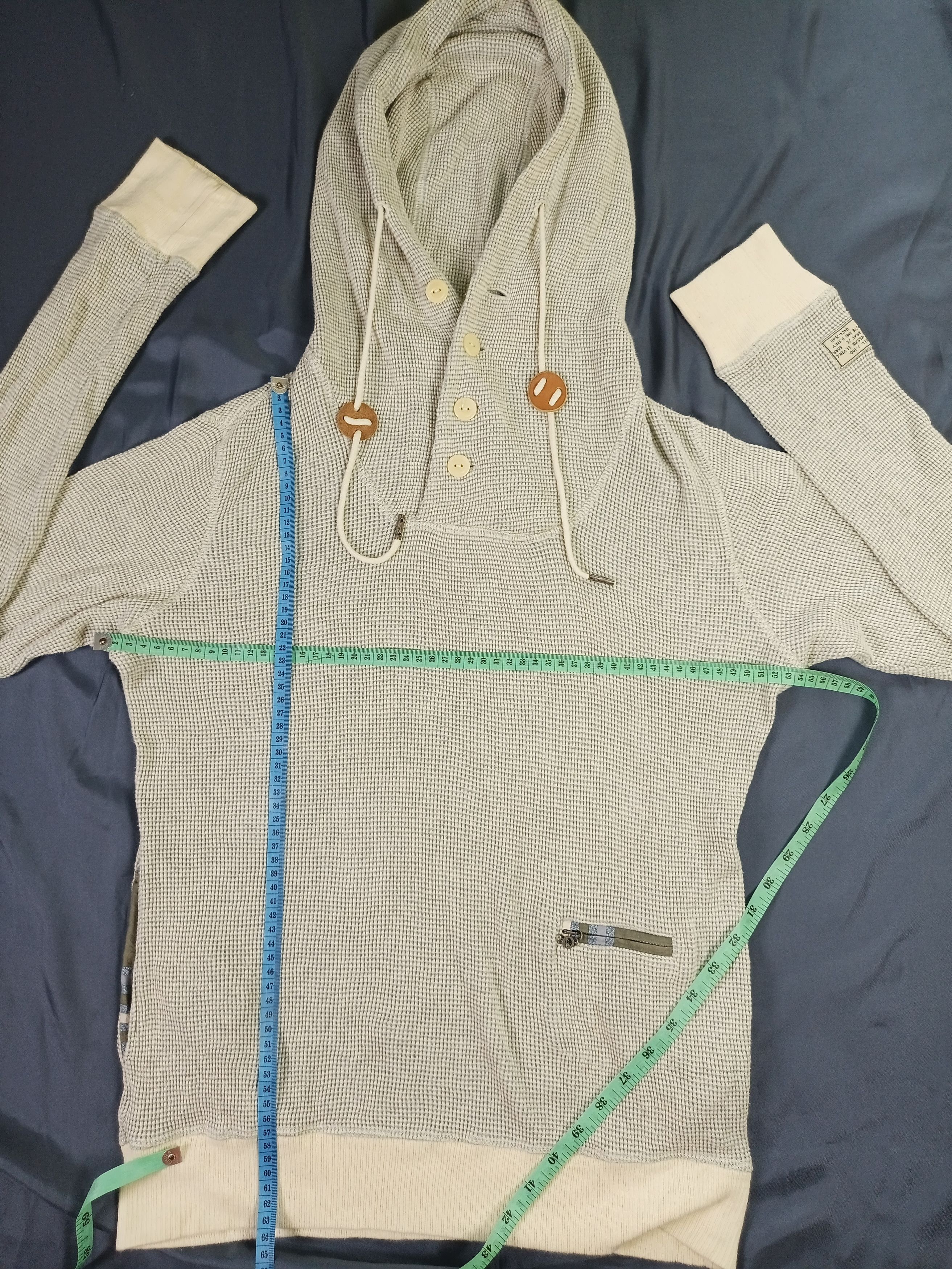 Diesel DIESEL-CO. Hoodie Slim Fit Waffle Knit Sweatshirt Jumper Size US L / EU 52-54 / 3 - 14 Thumbnail