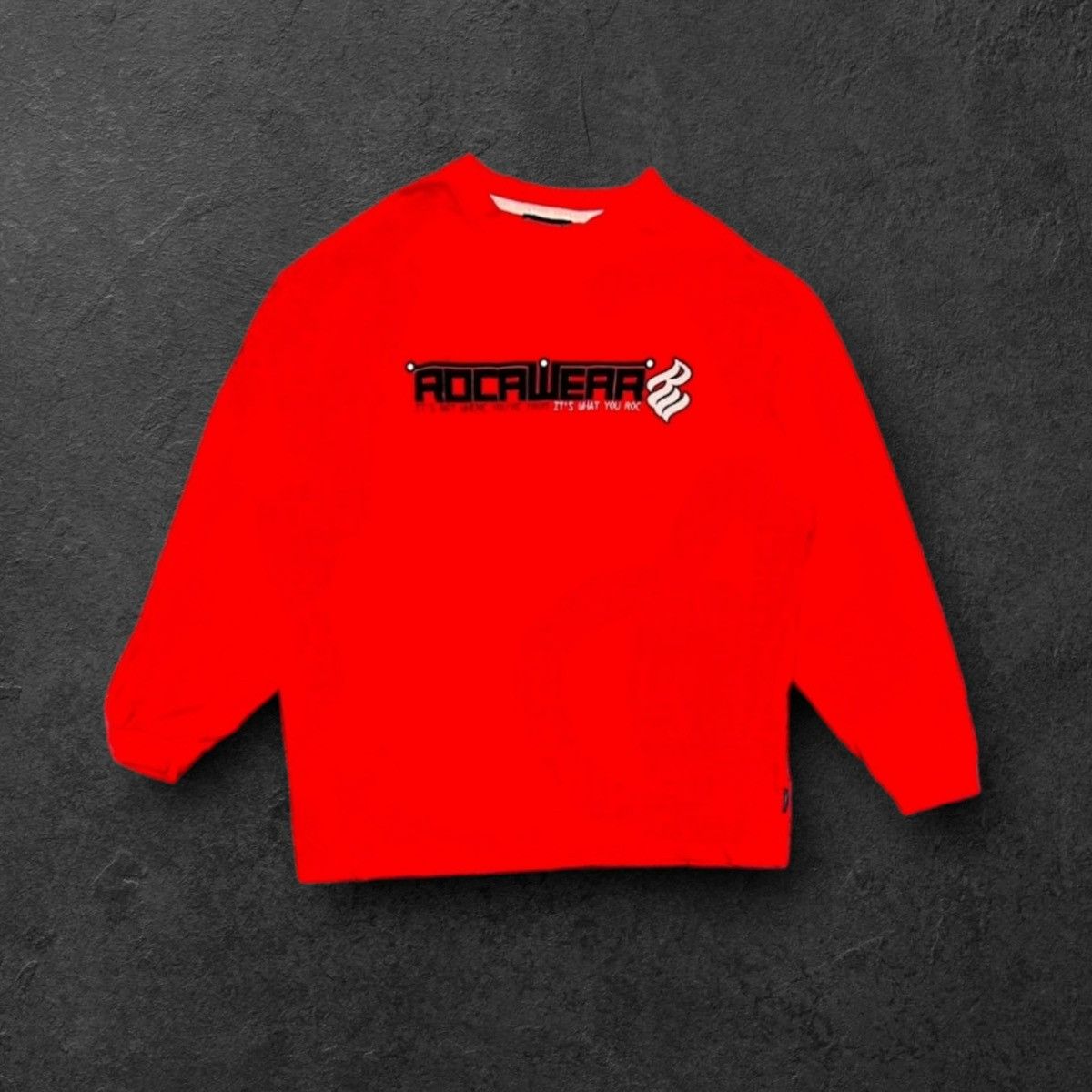 Rocawear Y2K Rocawear Logo Long Sleeve Red T-Shirt Size US XL / EU 56 / 4 - 1 Thumbnail