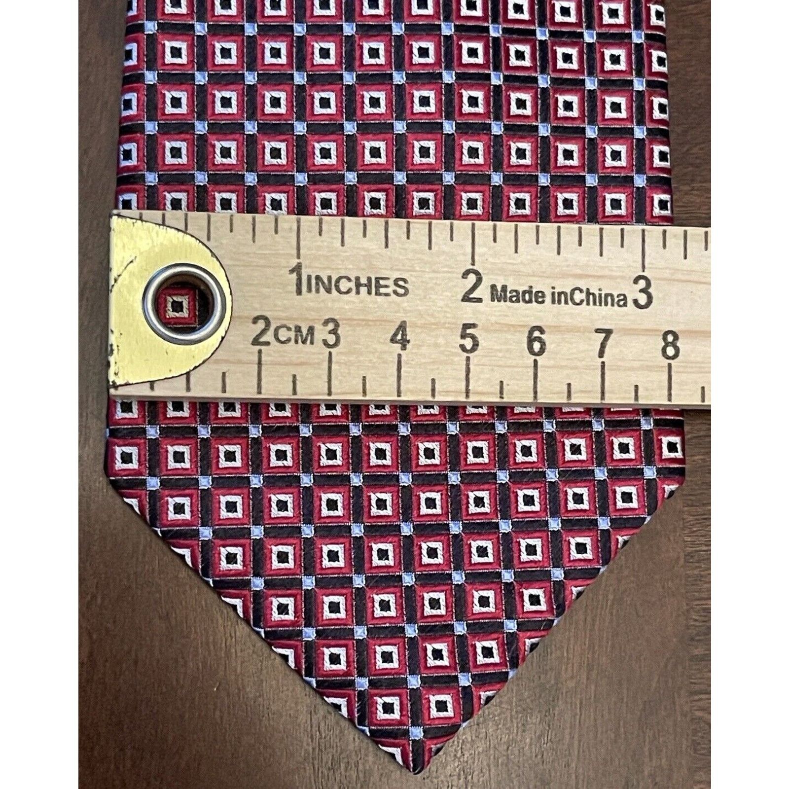 Chaps Chaps Red Black Hand Made 100% Silk Made In China Size ONE SIZE - 4 Thumbnail