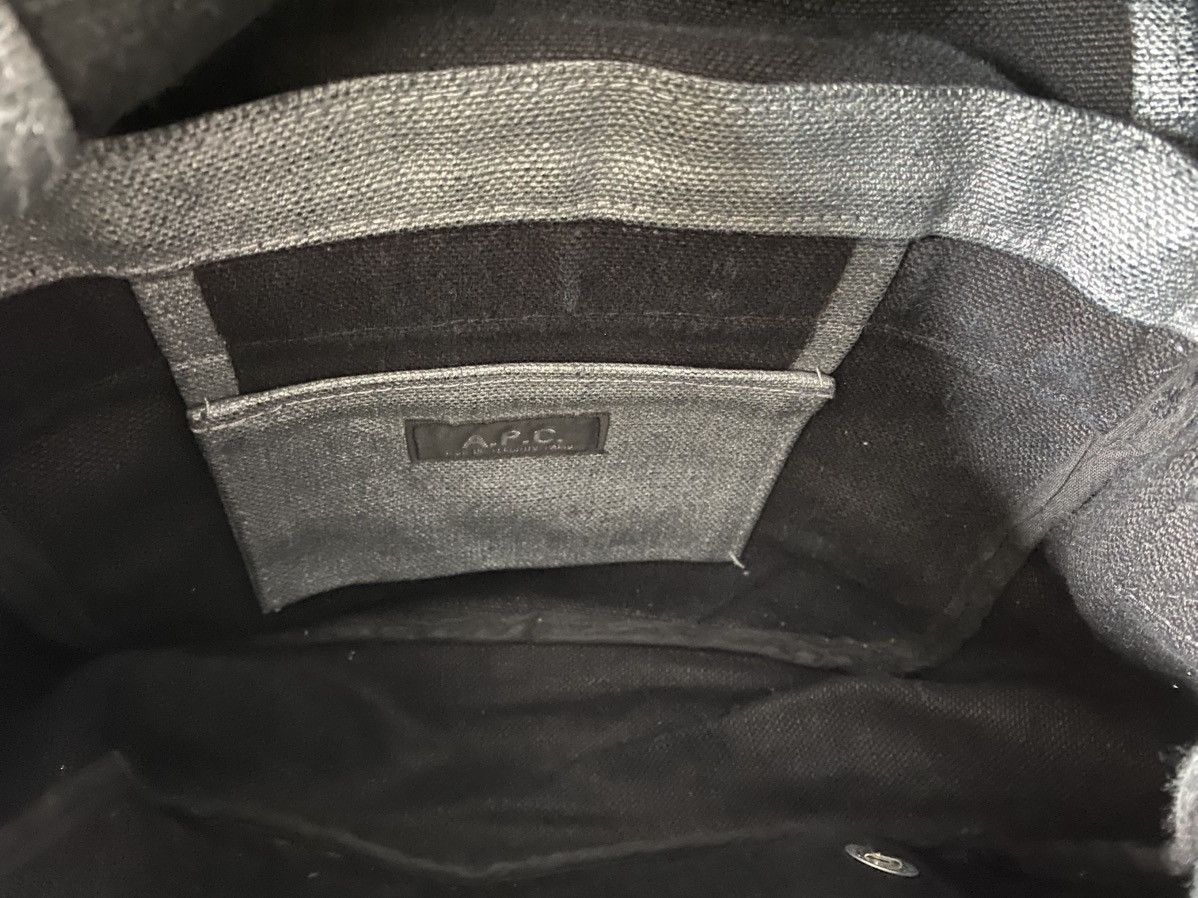 A.P.C. A.P.C Silver paint coated Canvas Sling Bag Size ONE SIZE - 9 Thumbnail