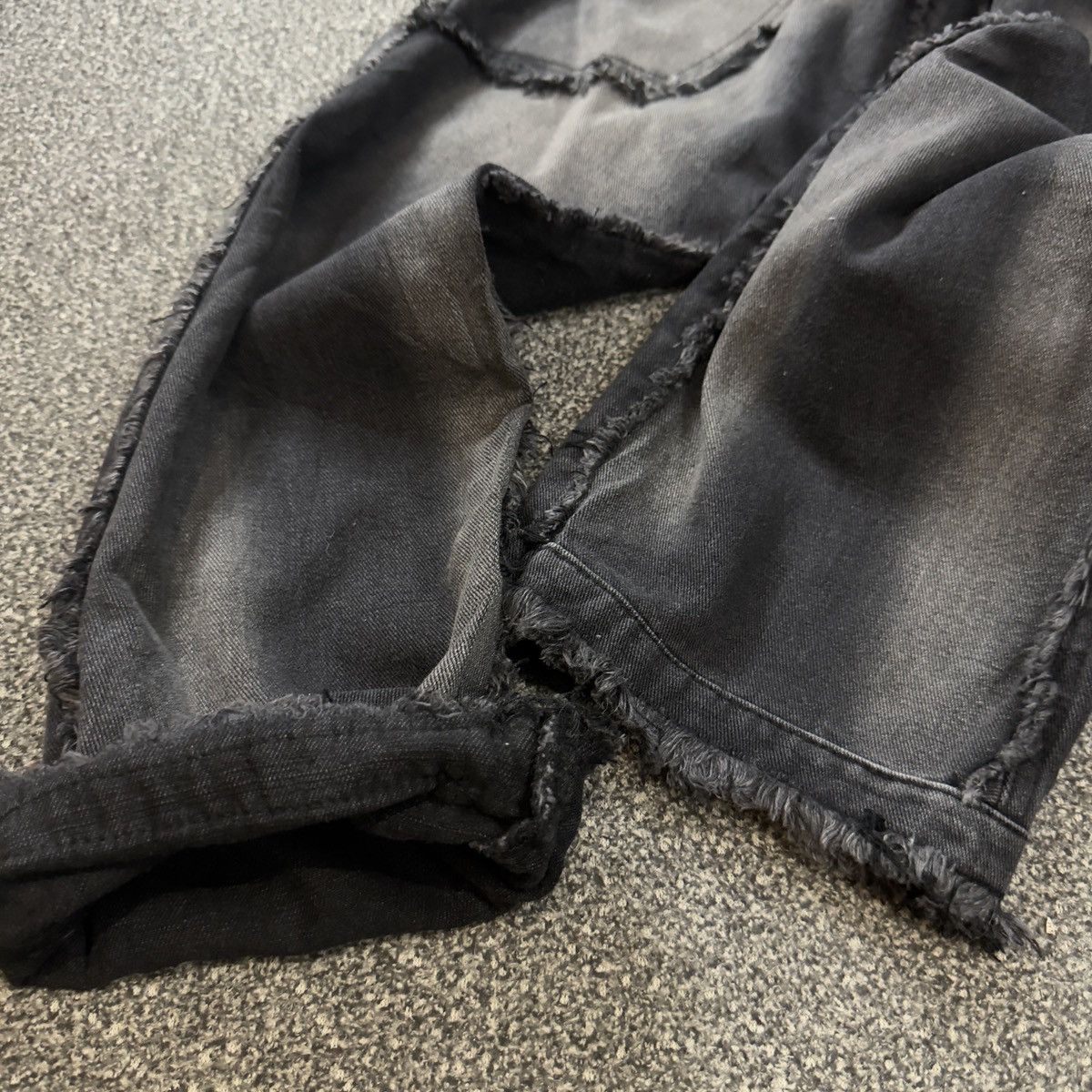 If Six Was Nine Japanese Y2K Nothingtosomething Black Denim Size US 31 - 4 Thumbnail