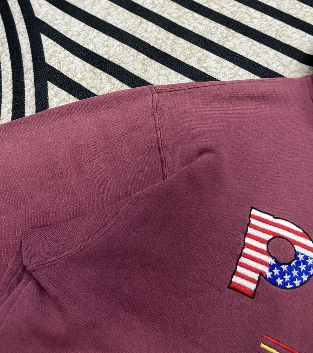 Polo Ralph Lauren × Vintage 90s POLO RALPH LAUREN EMBROIDERED LOGO DISTRESSED HOODIE Size US L / EU 52-54 / 3 - 7 Thumbnail