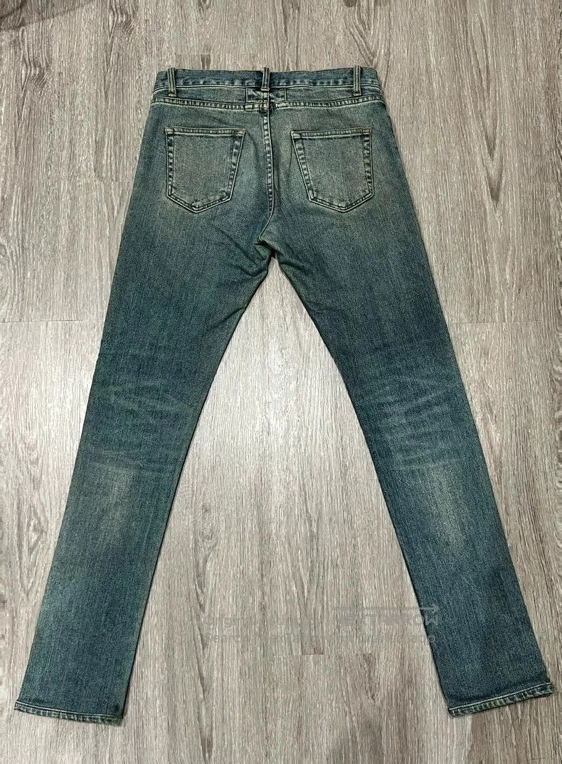 Saint Laurent Paris Saint Laurent D02 Yellow Clay Blue Denim Jeans. Size US 30 / EU 46 - 2 Thumbnail