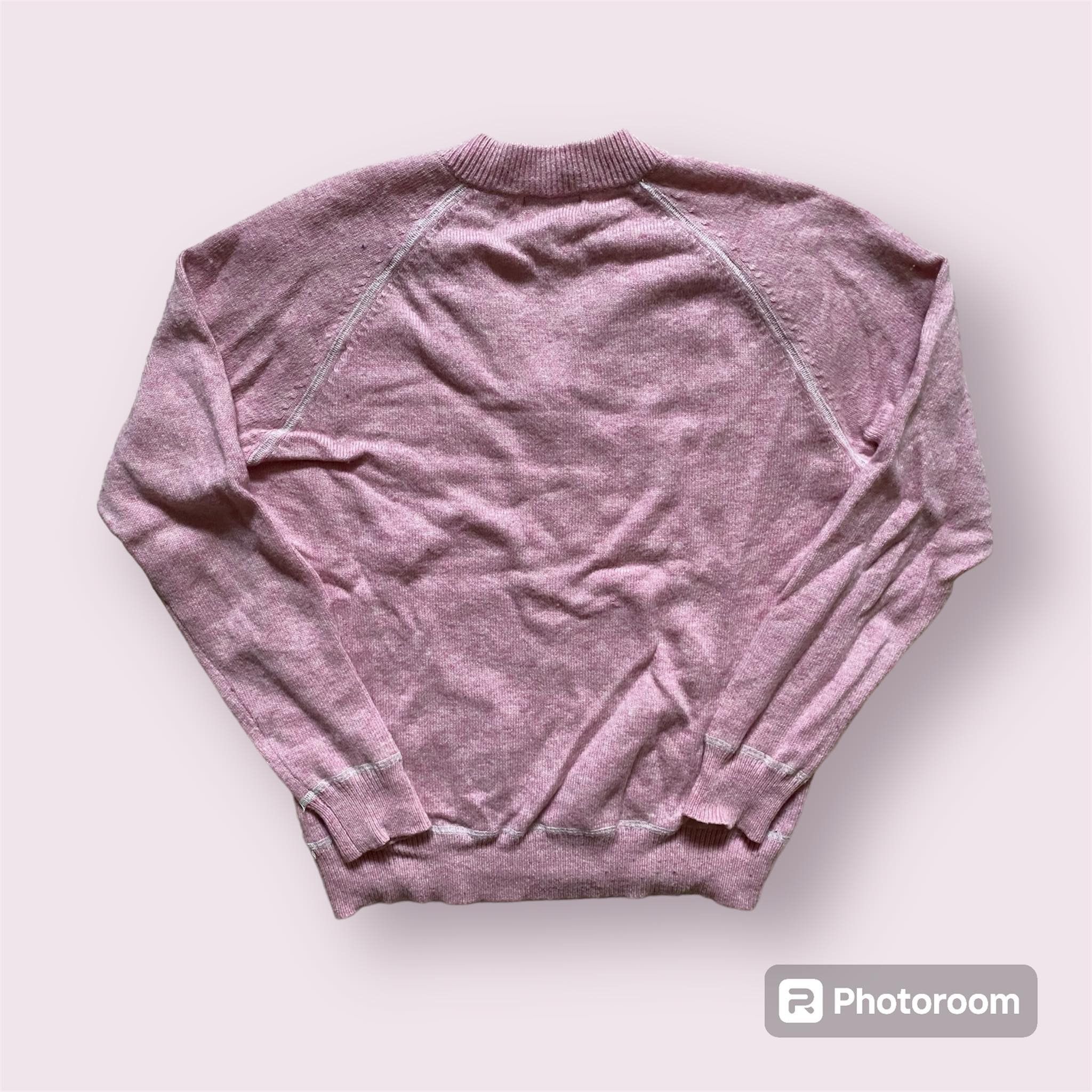 Ganni Wool Jumper Ganni Pink Sweater Designer V-Neck Size XS / US 0-2 / IT 36-38 - 4 Thumbnail