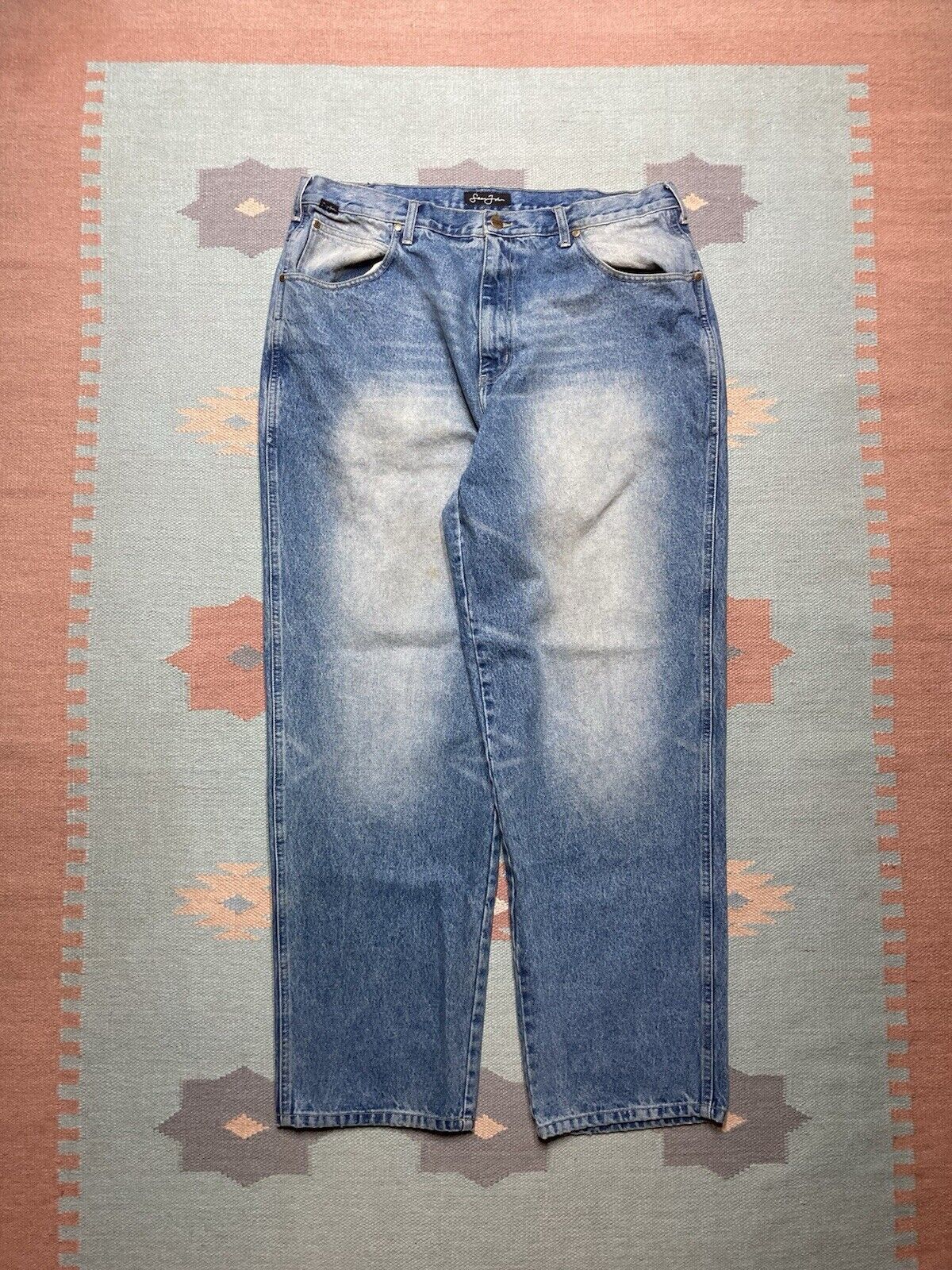 Sean John × Vintage y2k baggy jeans Sean John faded southpole wide skater 38x33 Size US 38 / EU 54 - 4 Thumbnail