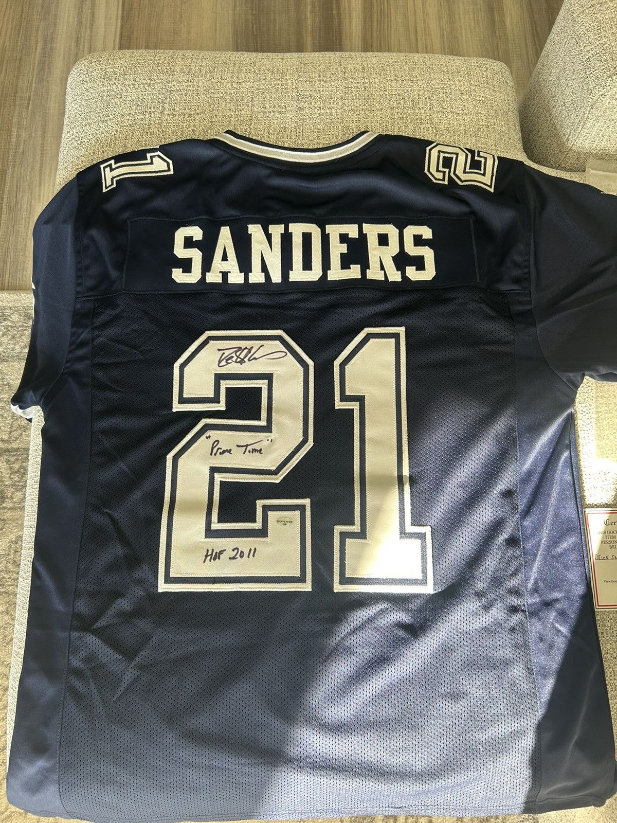 Other Signed prime time Deion sanders cowboys jersey Size US XL / EU 56 / 4 - 1 Thumbnail