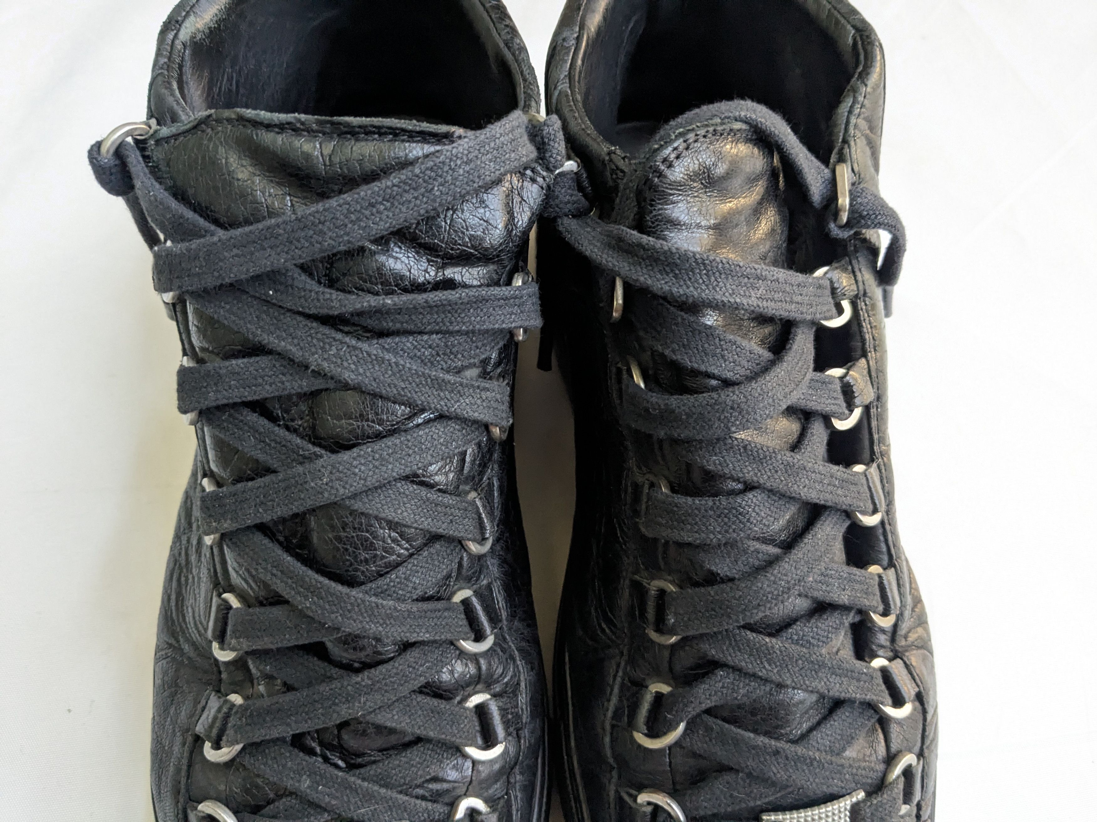 Balenciaga Balenciaga Arena Black High Top 9 Leather Size US 9 / EU 42 - 3 Thumbnail