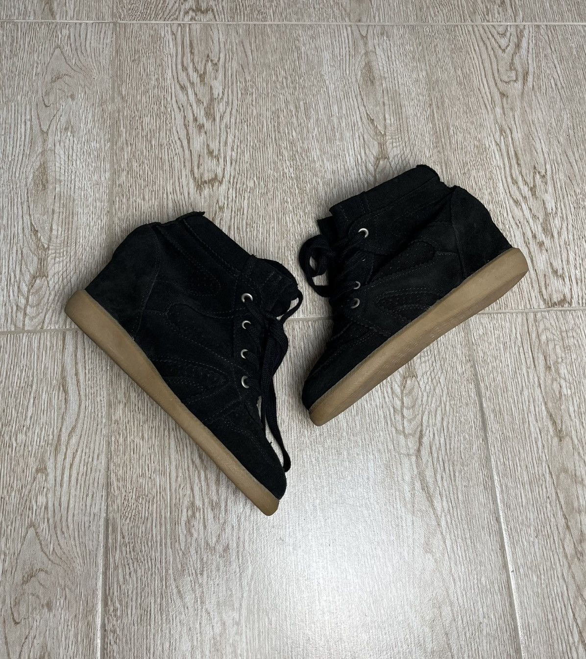 Isabel Marant Etoile ISABEL MARANT ETOILE STYLE BEKETT HYPE BLACK SNEAKERS Size US 8 / IT 38 - 2 Thumbnail