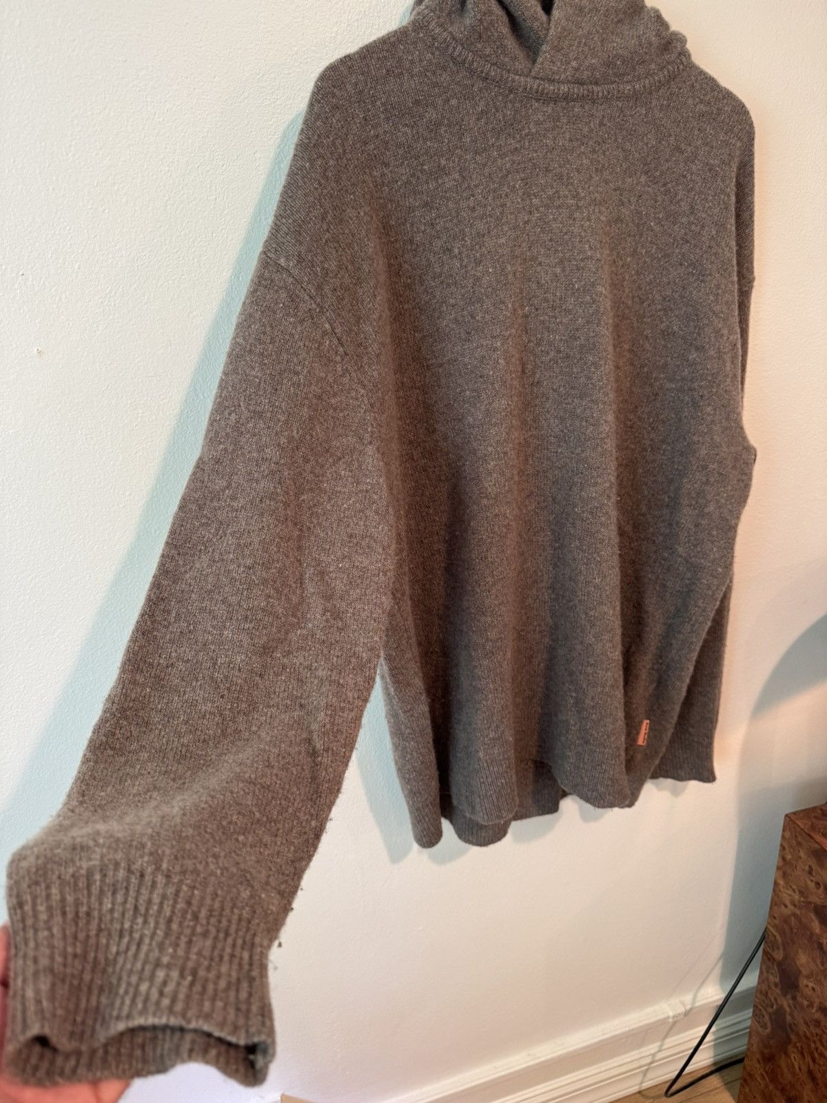 Acne Studios Acne Studios Kristen Wool and Cashmere Blend Hoodie Brown Size US S / EU 44-46 / 1 - 3 Thumbnail