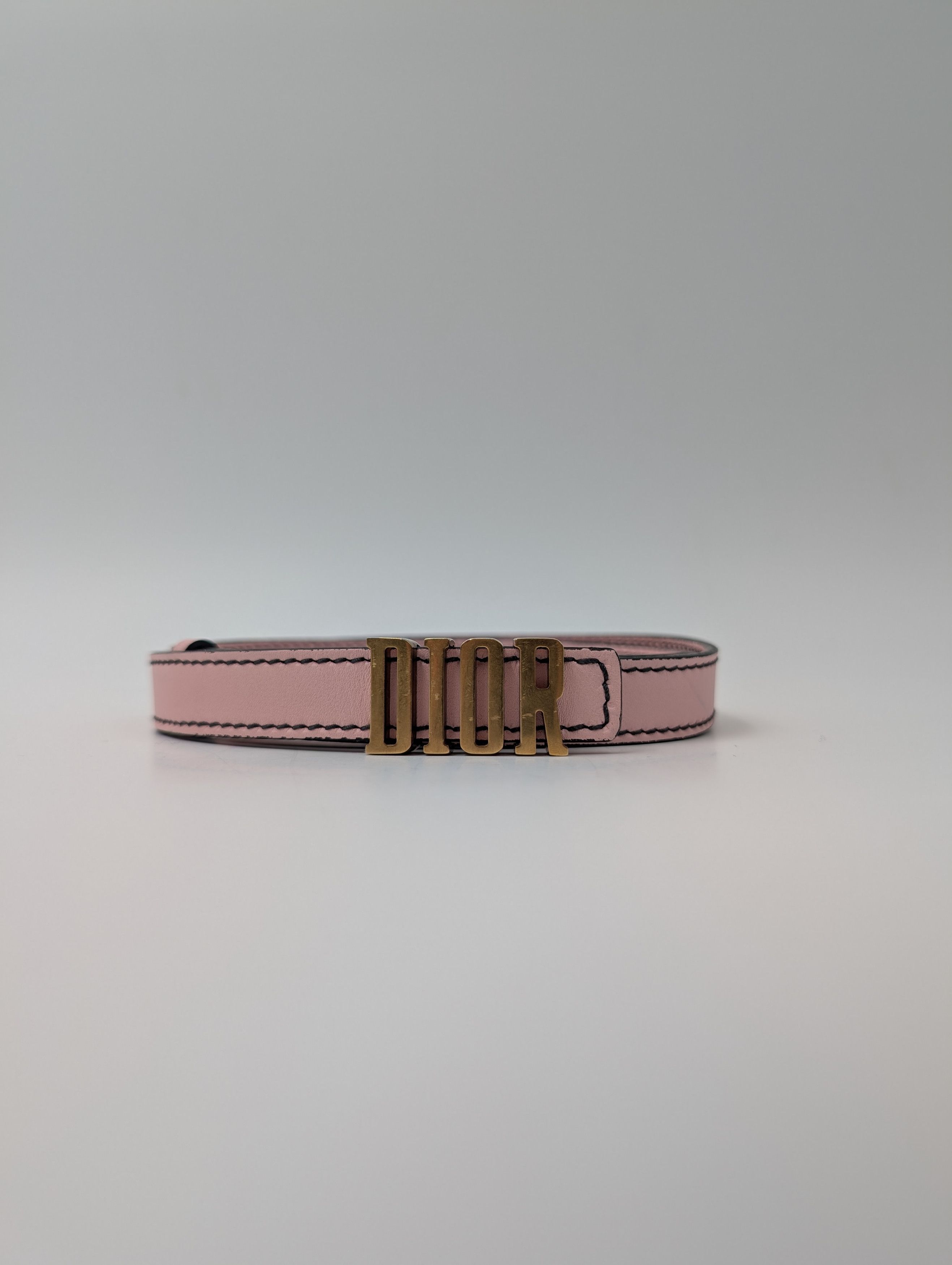 Dior Dior Pink Leather Belt With Logo Buckle Size ONE SIZE - 2 Thumbnail
