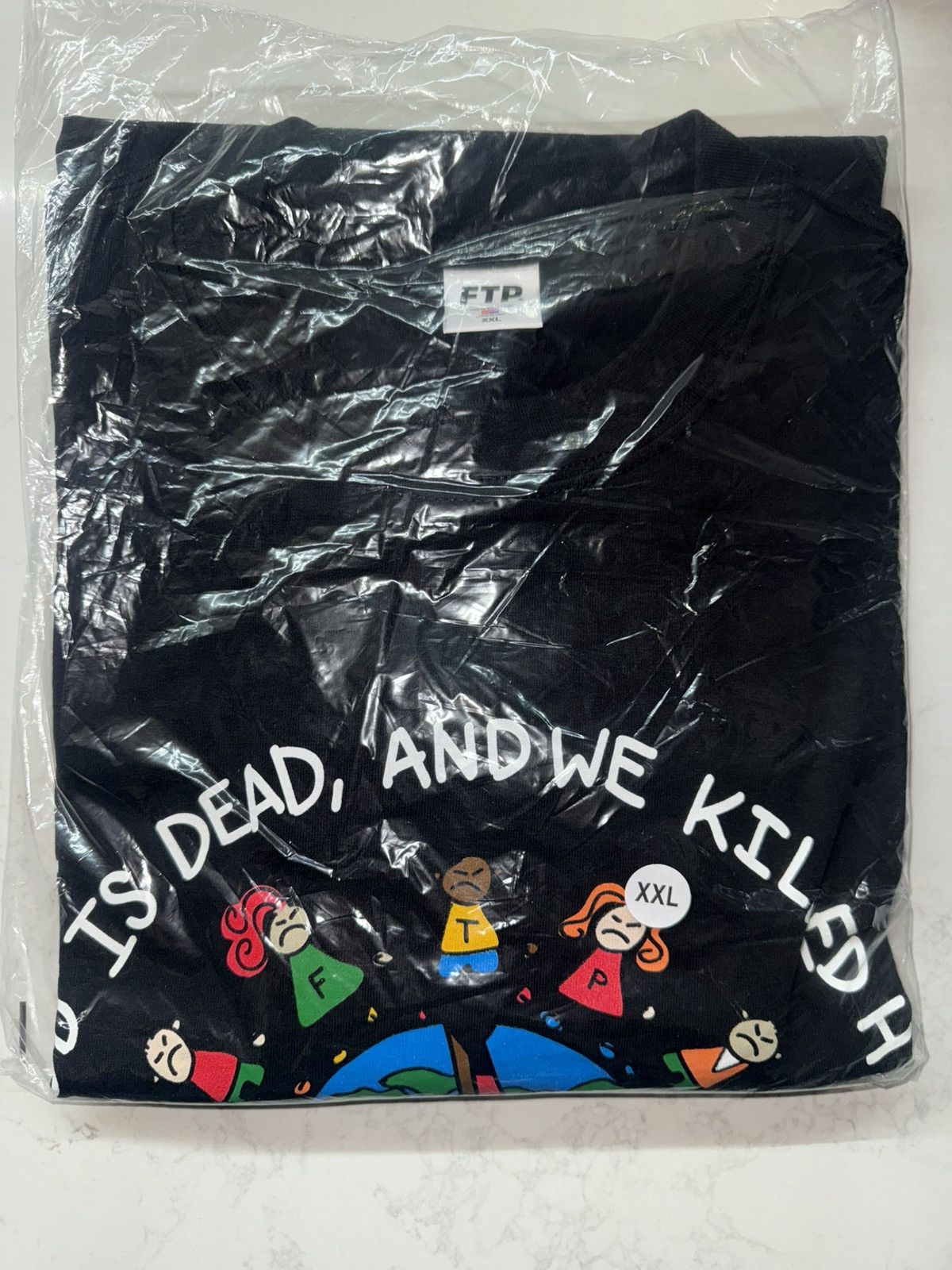Fuck The Population × G59 Records FTP “GOD IS DEAD TEE” (XXL) Size US XXL / EU 58 / 5 - 2 Thumbnail