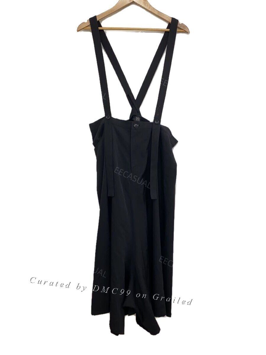 Yohji Yamamoto Wool Overall Culotte in Black, Women's (Size 38)